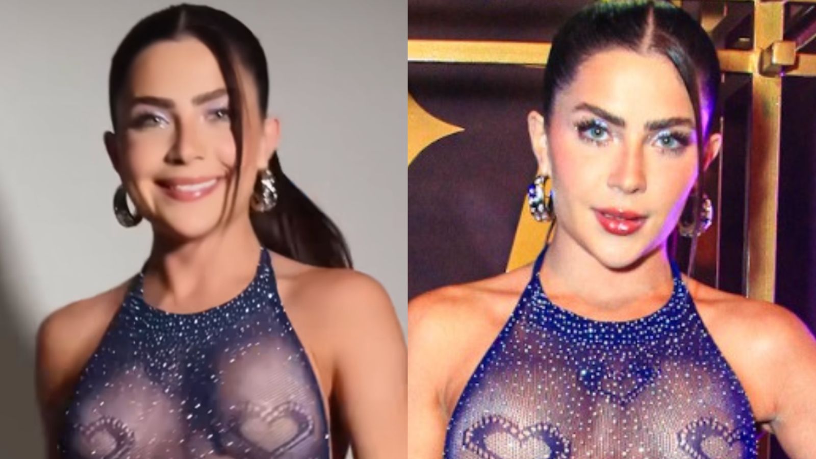 Jade Picon dá show de beleza com look totalmente transparente no Carnaval