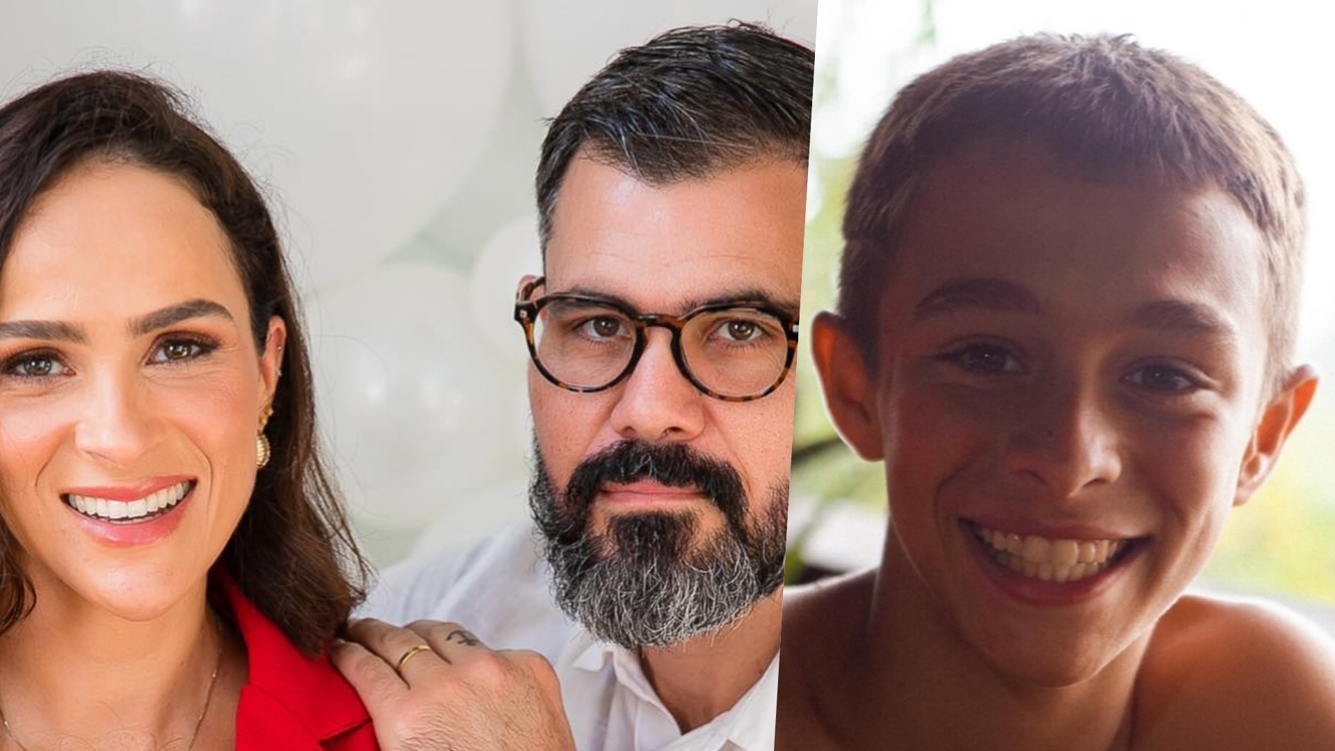 Leticia e Juliano Cazarré comemoram aniversário do filho mais velho, Vicente