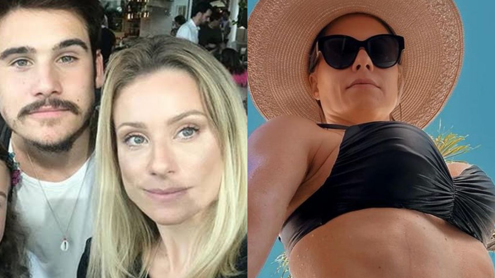 Mãe de Nicolas Prattes posa na piscina e filho chama atenção: ‘Que isso?’