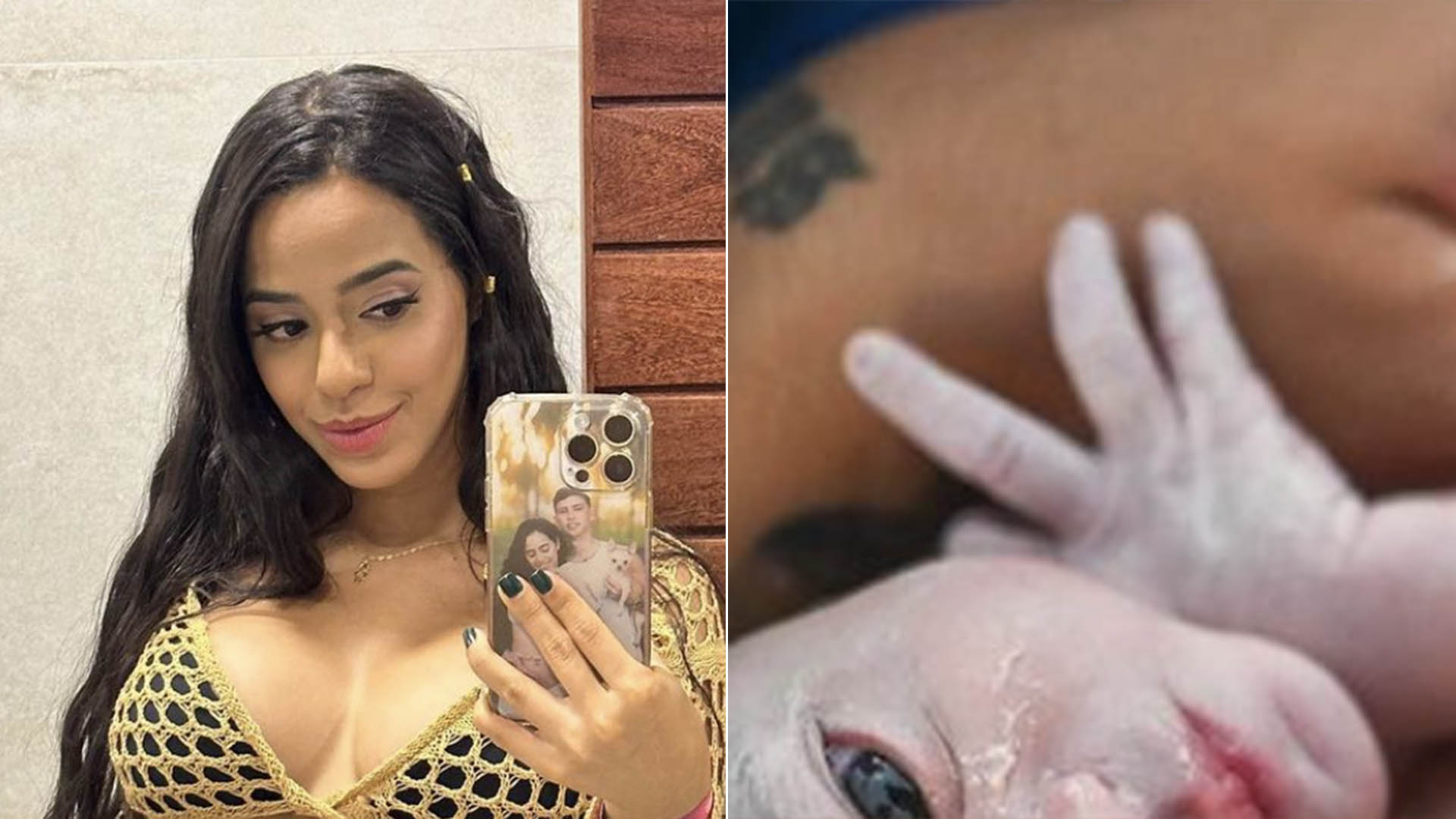 Nasceu! Mirella Santos, das Gêmeas Lacração, dá à luz Luna