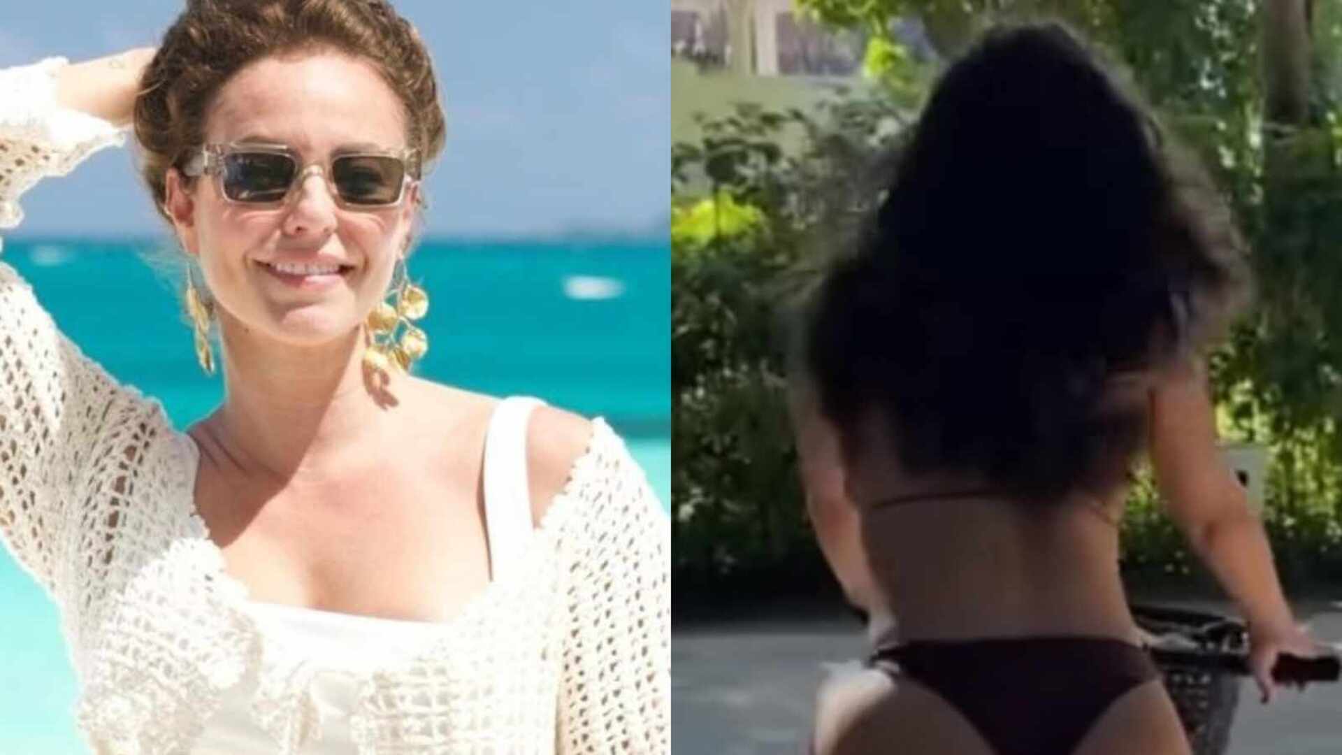 Paolla Oliveira esbanja beleza fora do comum em praia paradisíaca