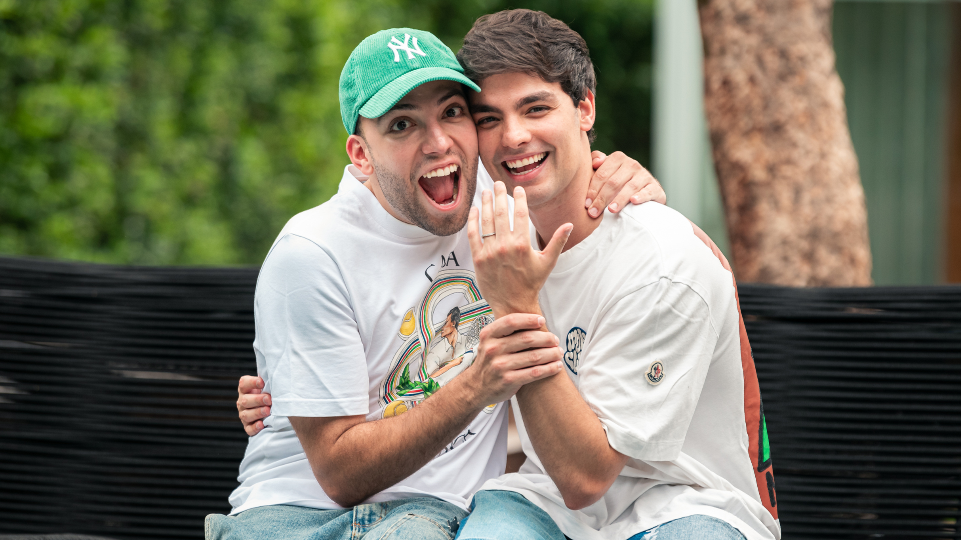 Influenciadores Rangel e Bley festejam noivado e abrem as portas de nova casa: ‘Coisa de filme’