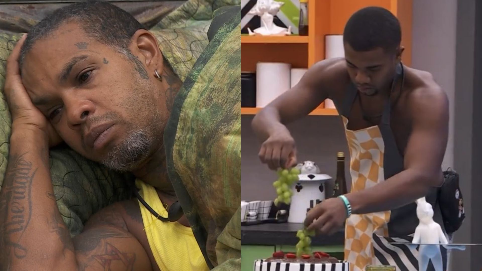 BBB 24: Rodriguinho reage à surpresa preparada por Davi: ‘Não tô com cabeça’