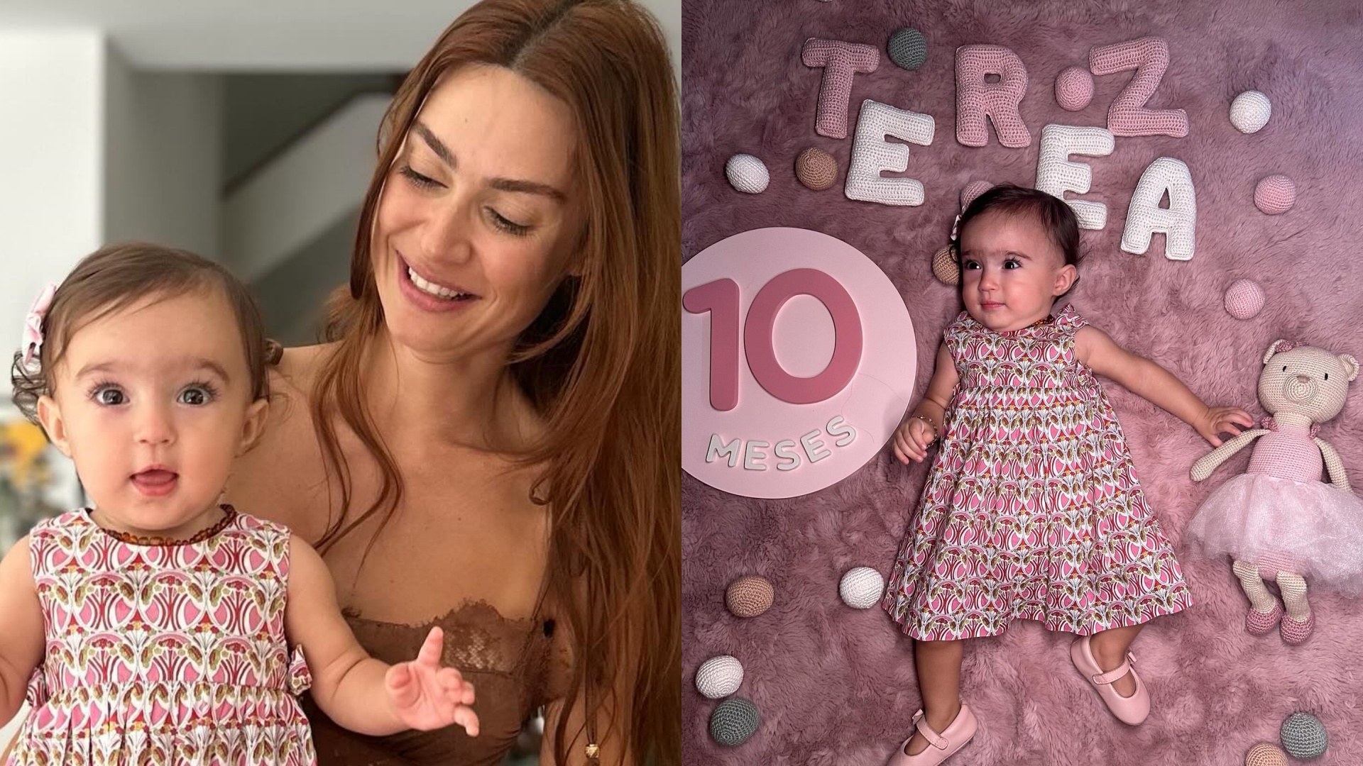 Thaila Ayala encanta ao mostrar a comemoração dos 10 meses da filha caçula
