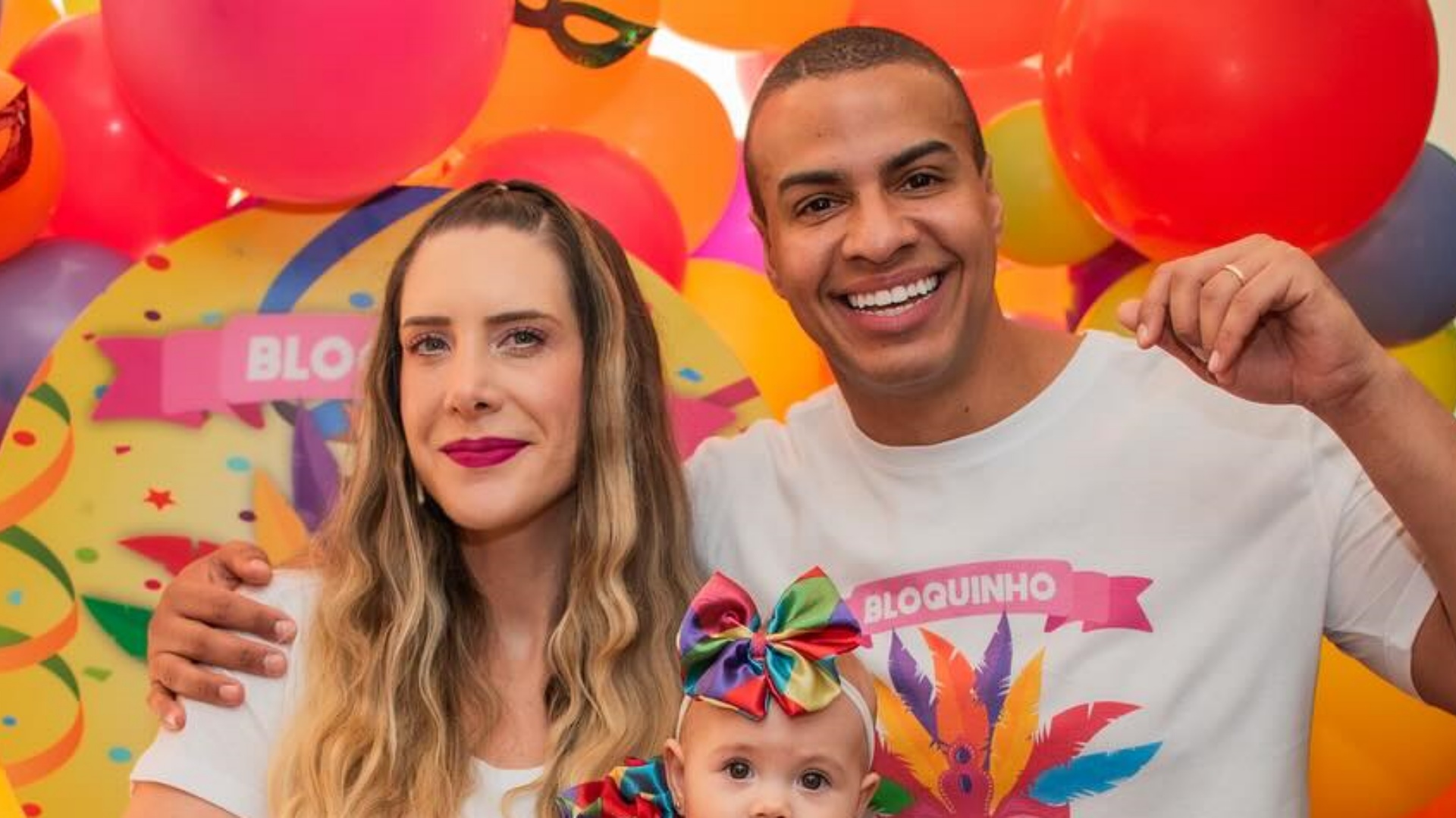 Thiago Oliveira organiza bloquinho de Carnaval no mesversário da filha