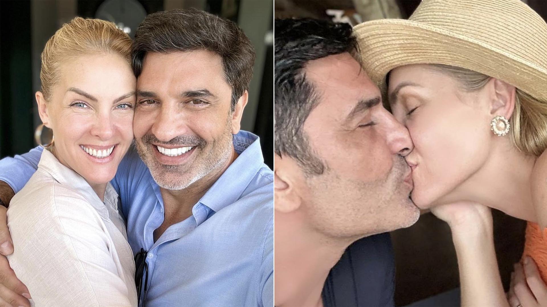Ana Hickmann e Edu Guedes surgem juntos após assumirem o namoro