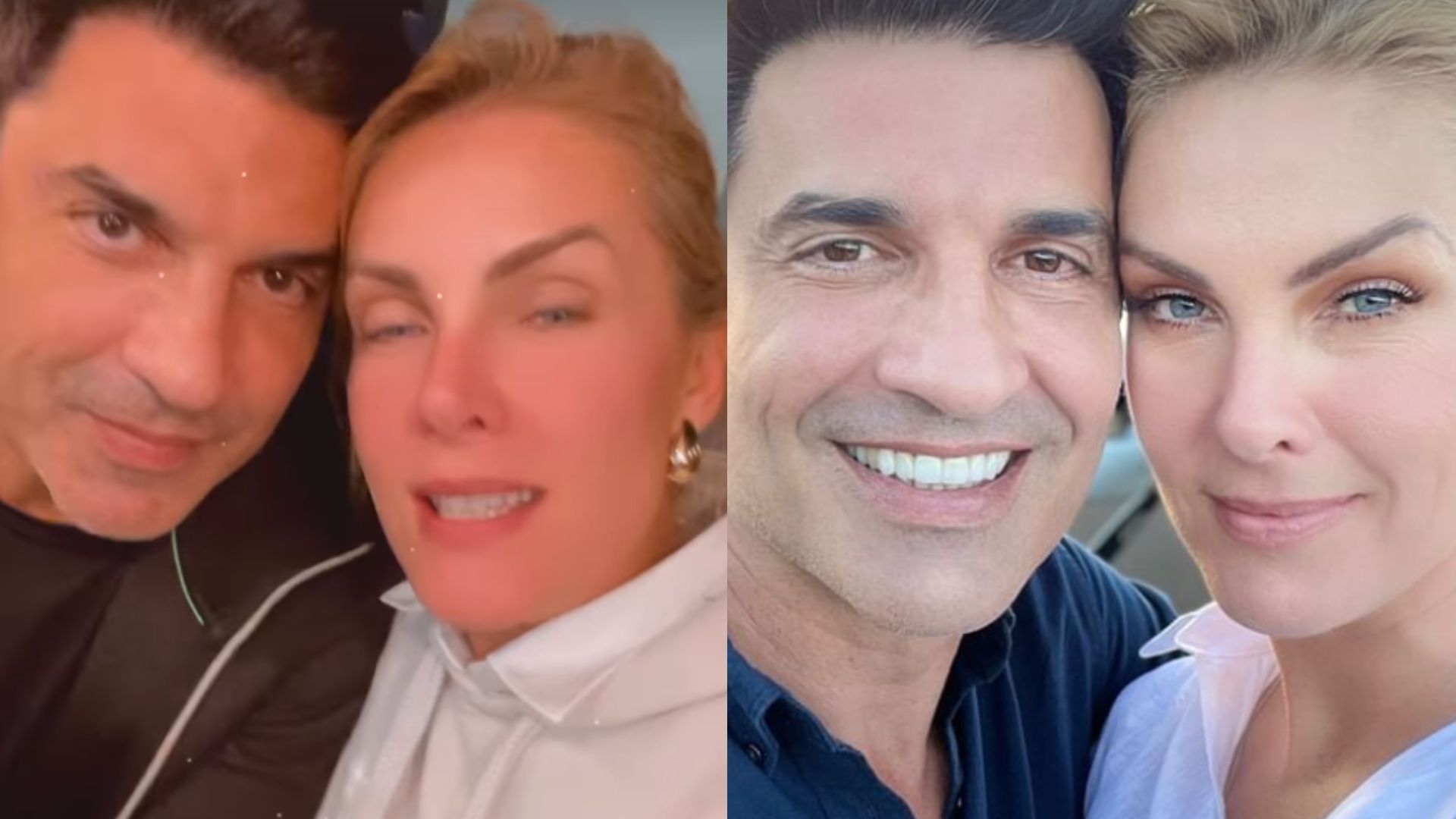 Ana Hickmann e Edu Guedes encantam ao surgirem em clima de romance: ‘Amor’
