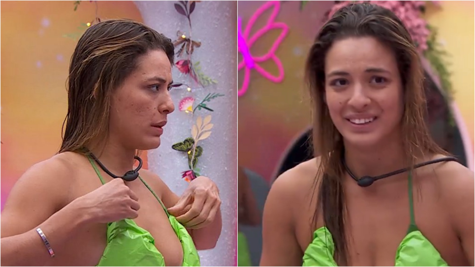 BBB 24: Bia cria look feito com saco de lixo para festa: “Muito diferente”