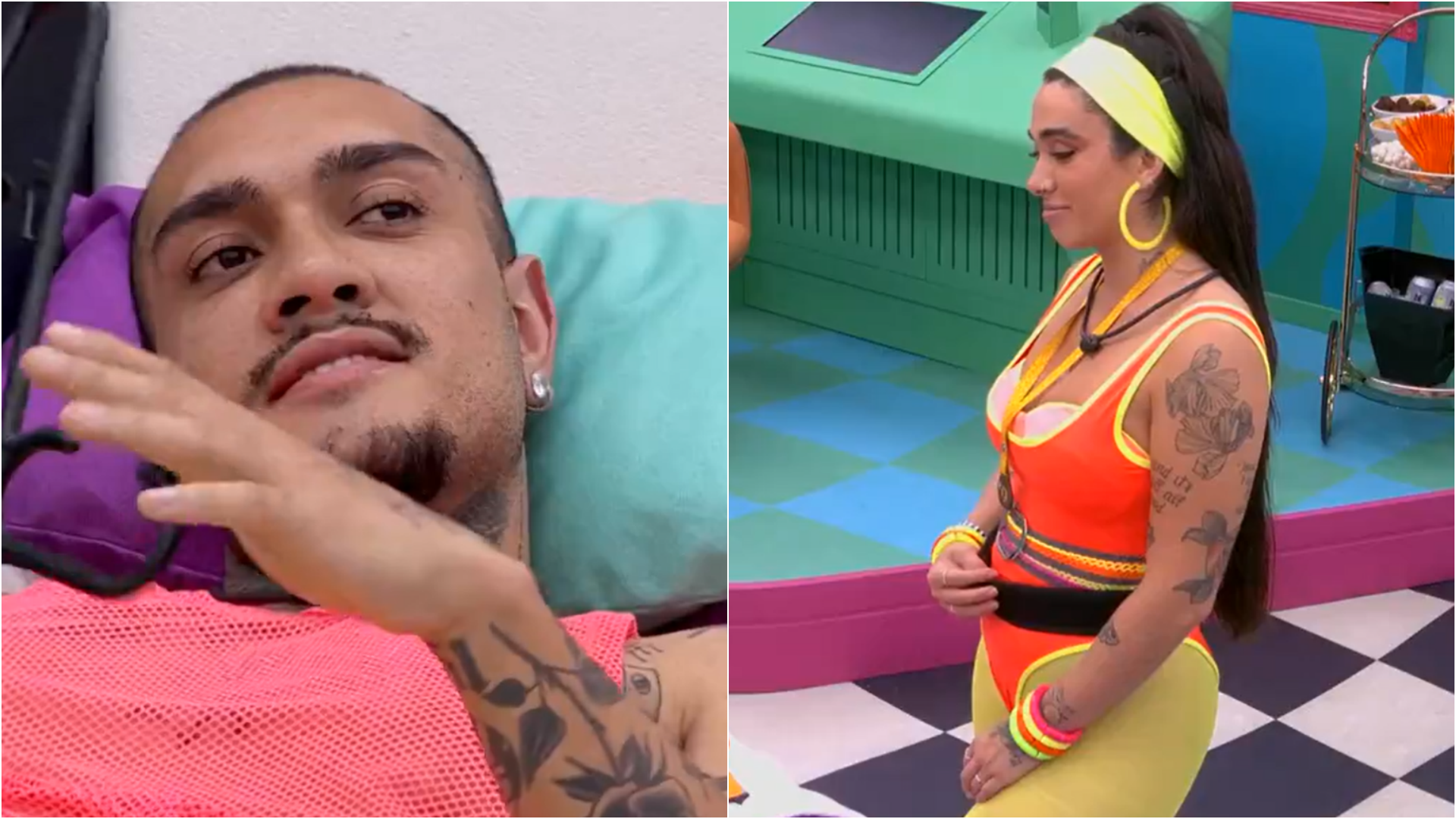 BBB 24: Bin flerta com Giovanna: “Tenho vontade ainda de ficar contigo”