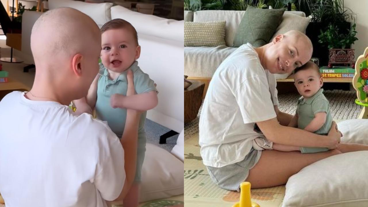 Fabiana Justus curte filho caçula antes de internação: ‘Voltamos pra batalha’