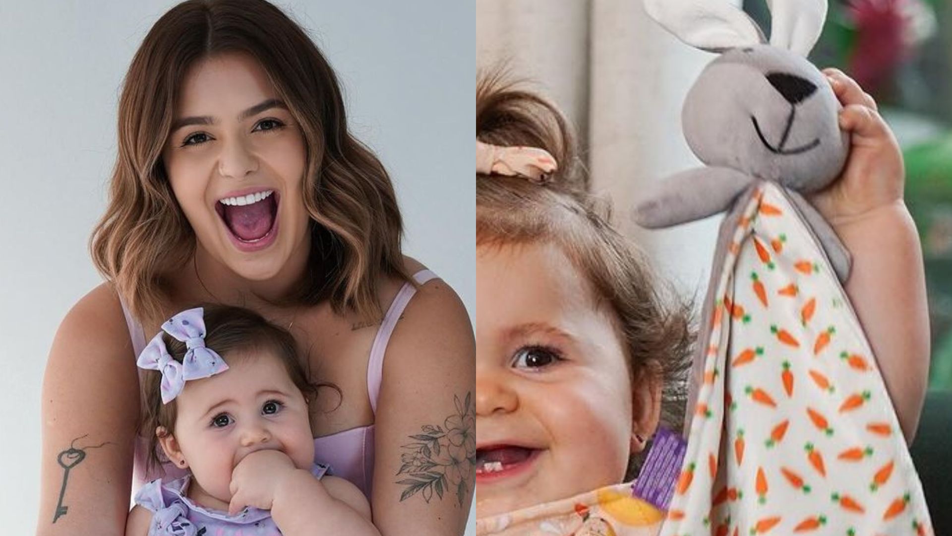 Prestes a completar 1 ano, filha de Viih Tube faz ensaio fofo de Páscoa