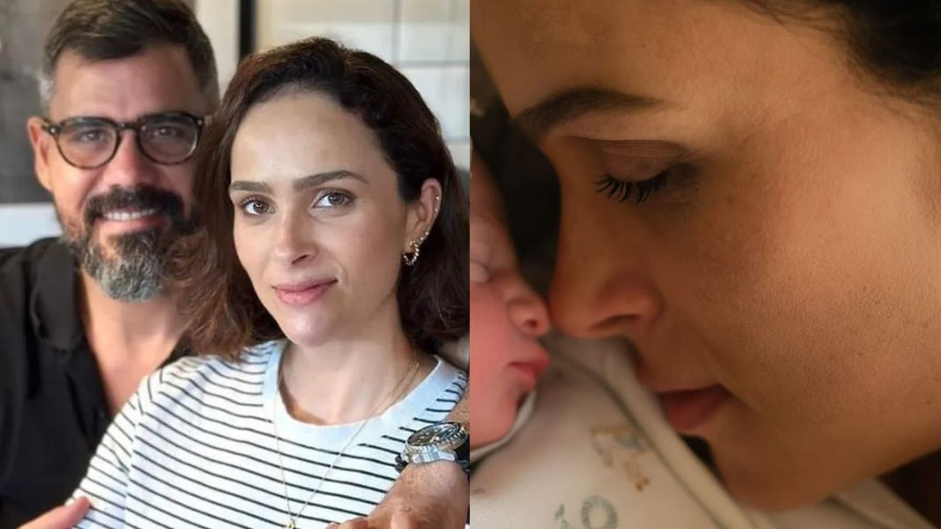 Leticia Cazarré encanta ao mostrar fotos inéditas do parto do sexto filho