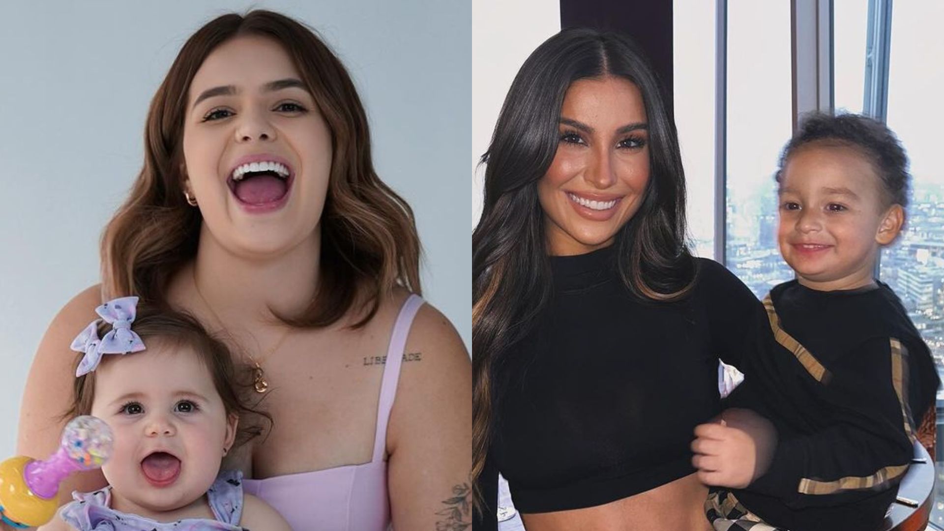 Vizinhos, filhos de Viih Tube e Bianca Andrade brincam juntos em parquinho