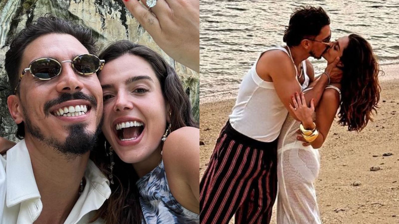 Giovanna Lancellotti aceita pedido de casamento de herdeiro da Beija-Flor