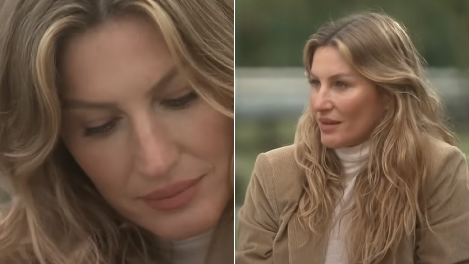 Gisele Bündchen se emociona ao falar da separação de Tom Brady