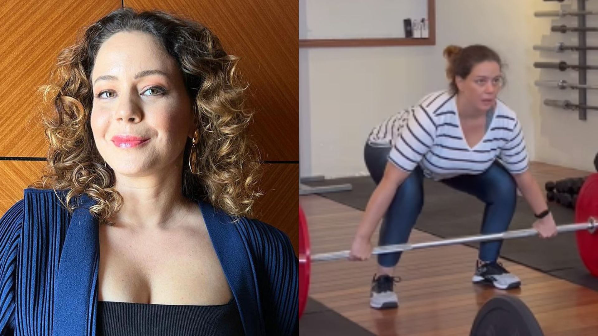 Grávida, Leandra Leal impressiona ao mostrar rotina de exercícios: ‘Energia’