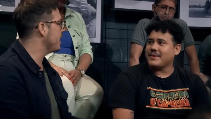 Web relembra treta de Lucas do BBB 24 com a esposa no ‘Que História É Essa, Porchat?’