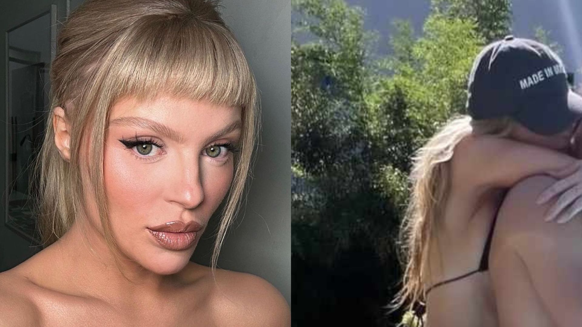 Luísa Sonza surge agarradinha com novo namorado em dia de piscina