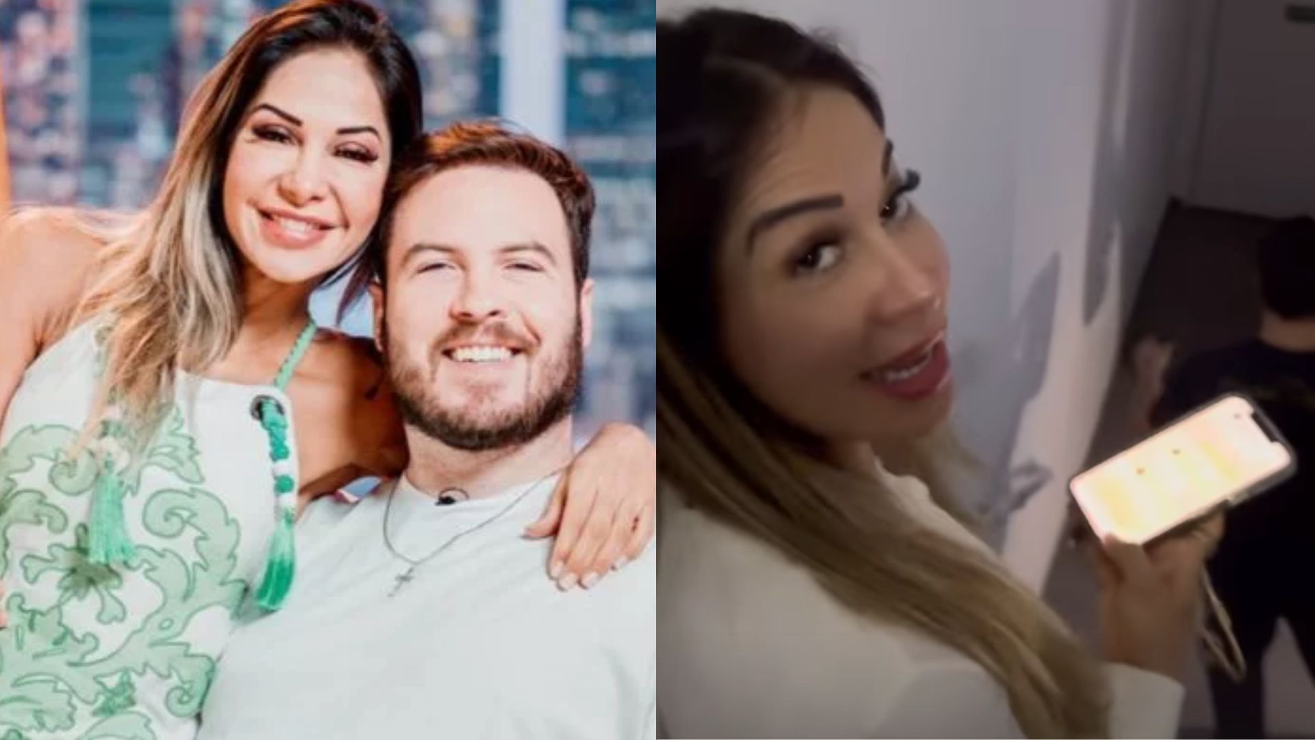 Maíra Cardi e Thiago Nigro saem de prédio às pressas após aviso de incêncio