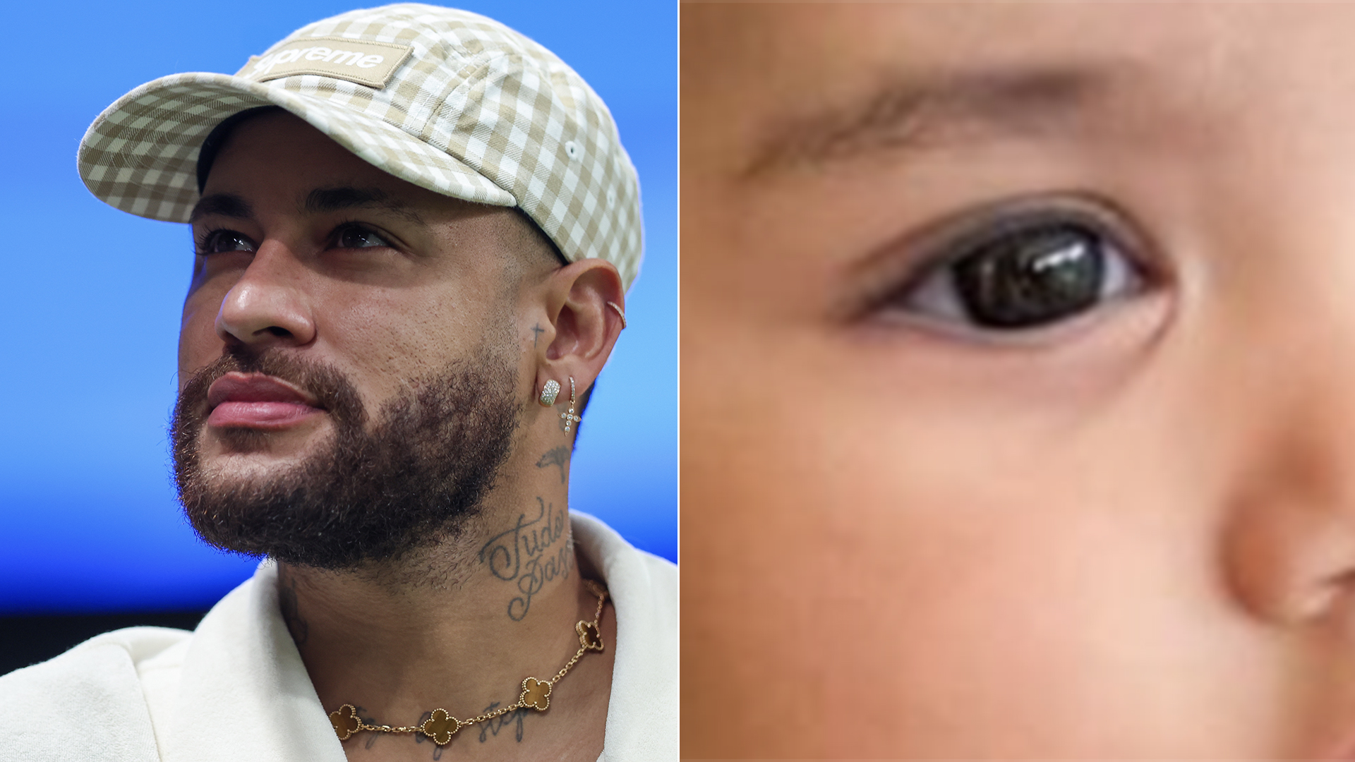 Filha de Neymar Jr completa 5 meses e surge toda princesa em nova foto