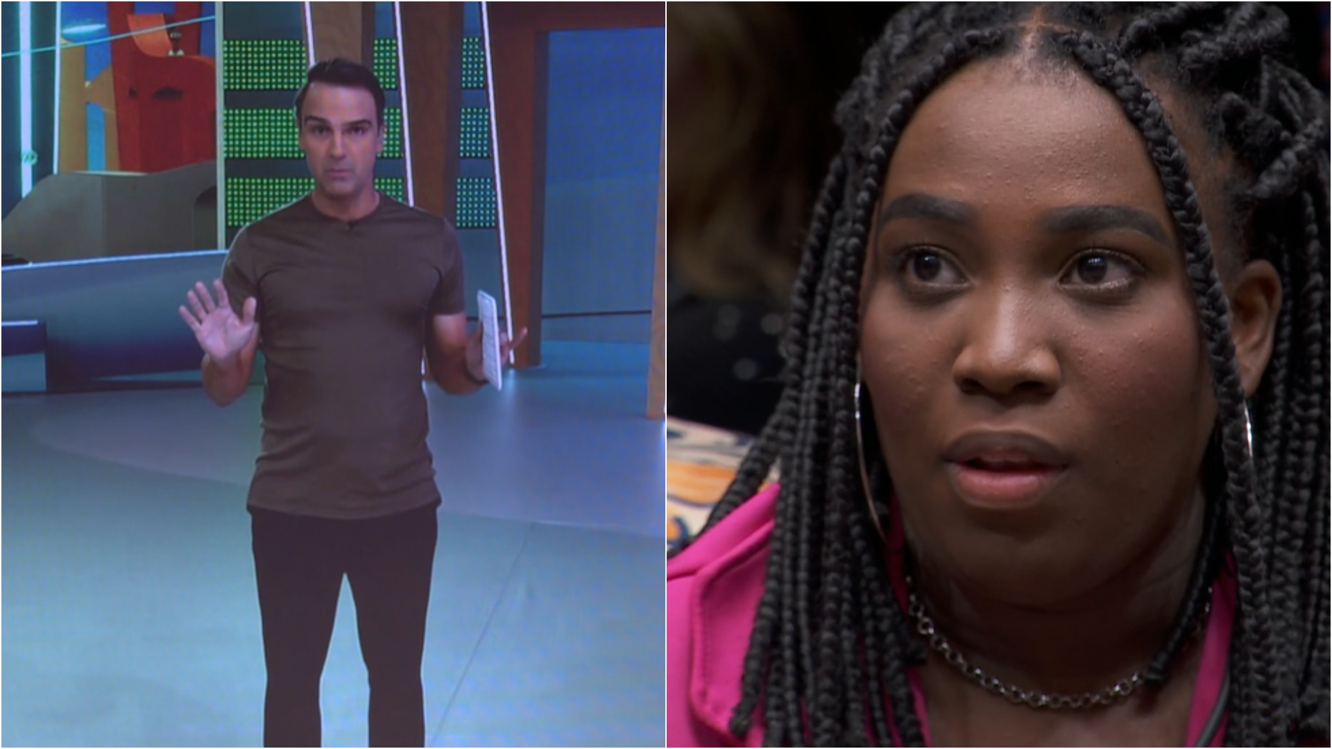 BBB 24: Tadeu Schmidt dá bronca ao vivo após atitude de Leidy: “Basta!”
