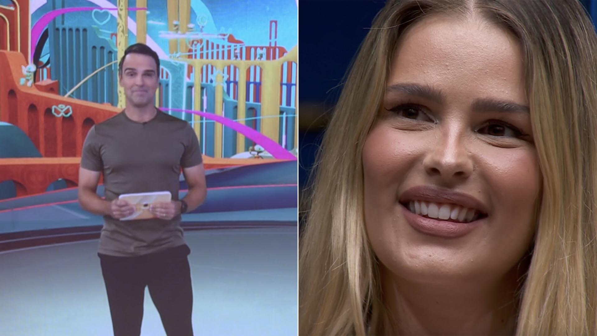 BBB 24: Discurso de eliminação de Tadeu Schmidt para Yasmin Brunet
