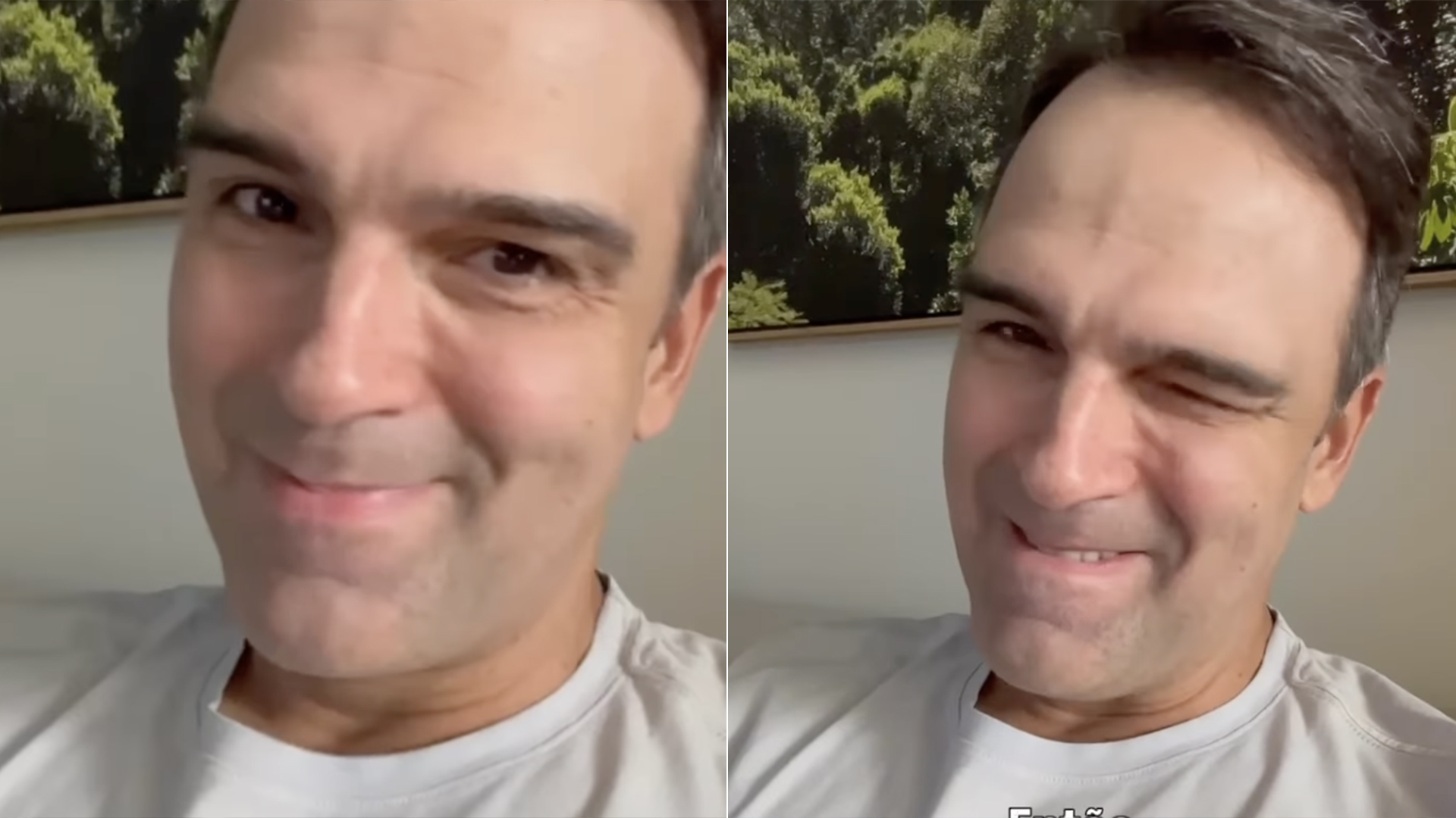 Tadeu Schmidt revela motivos de mudança no visual: ‘Arrancava tudo’