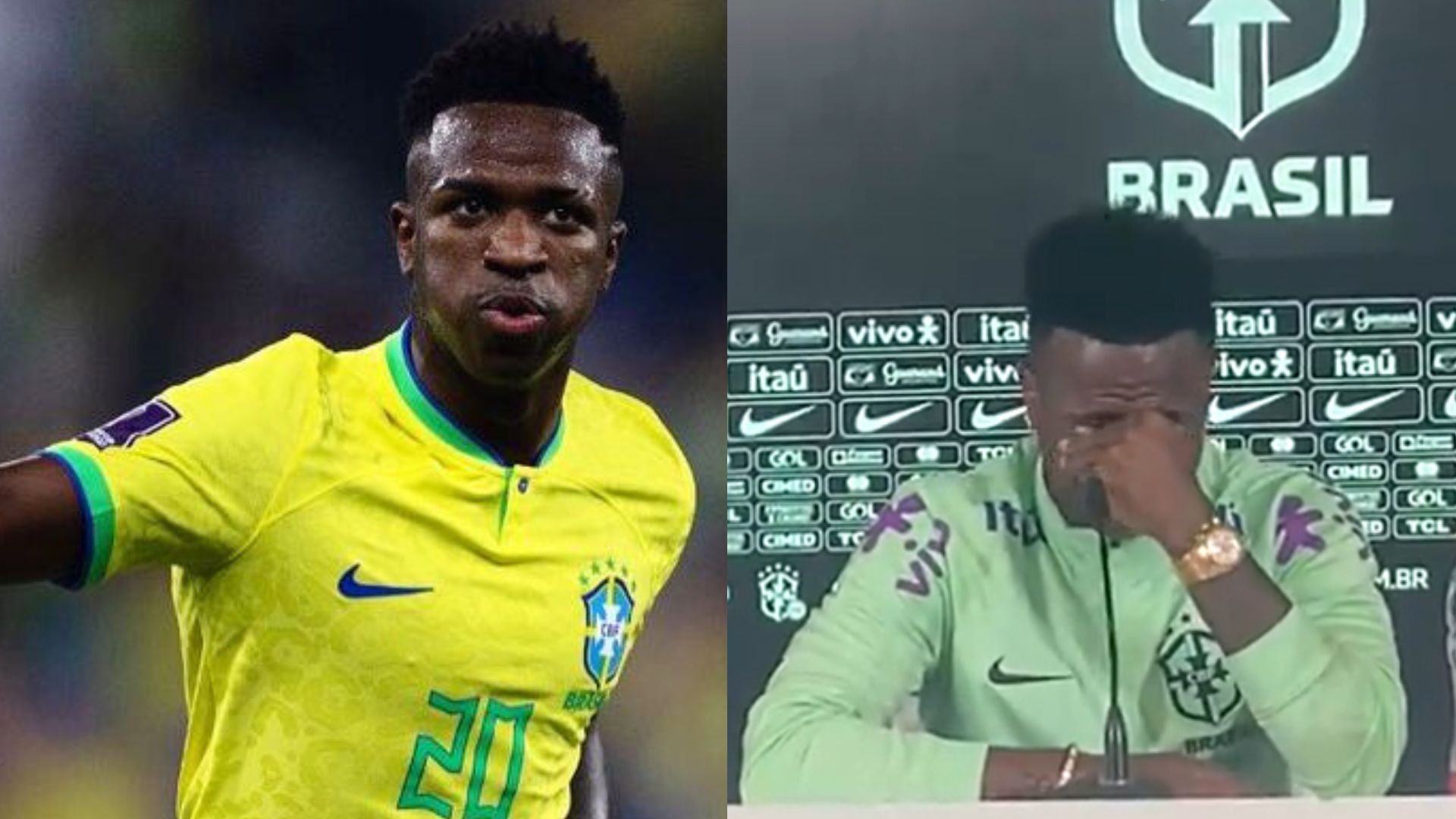 Vini Jr chora em forte desabafo sobre luta contra o racismo no futebol: ‘Só quero jogar’