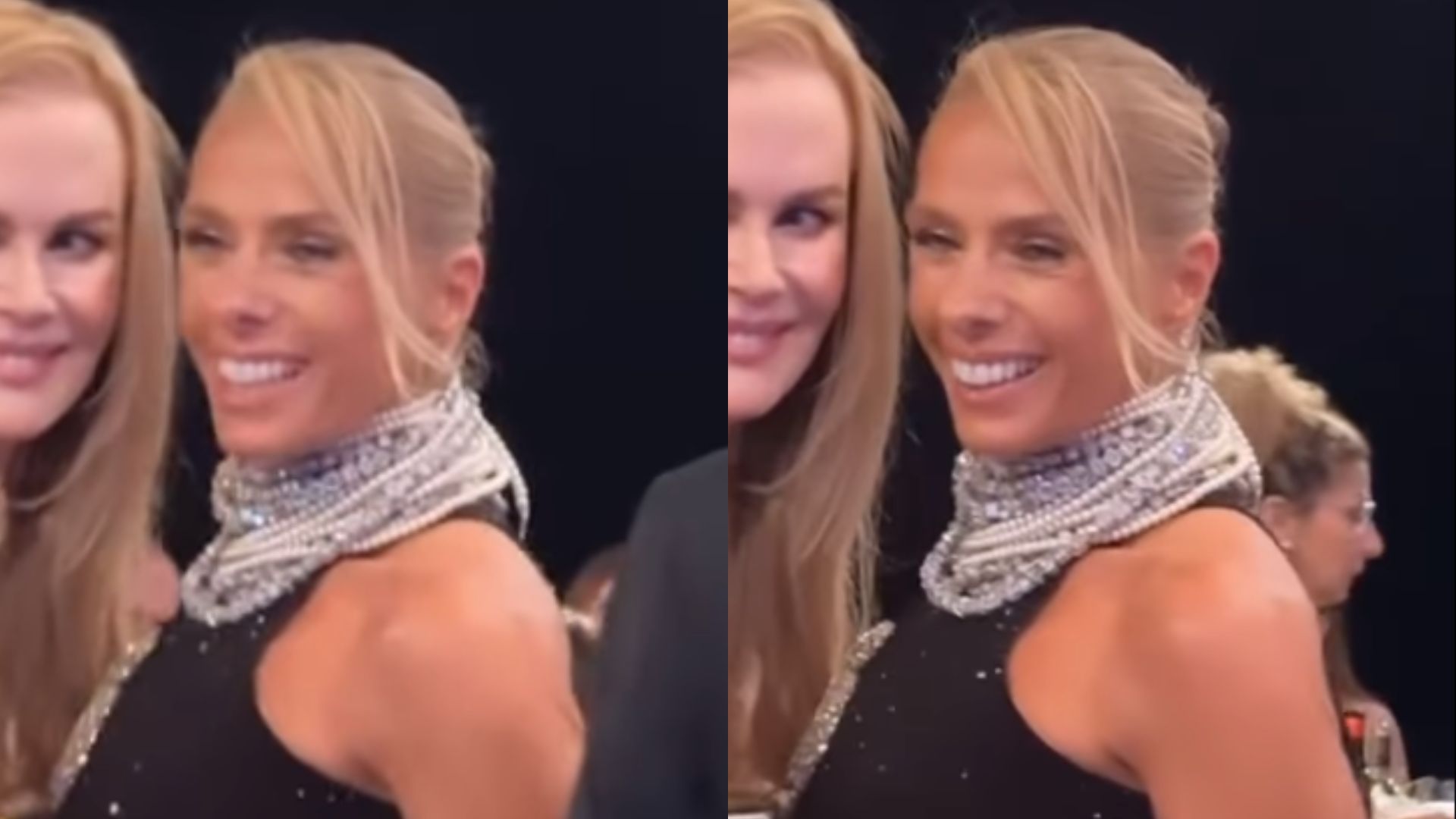 Adriane Galisteu encontra Nicole Kidman em evento de Hollywood