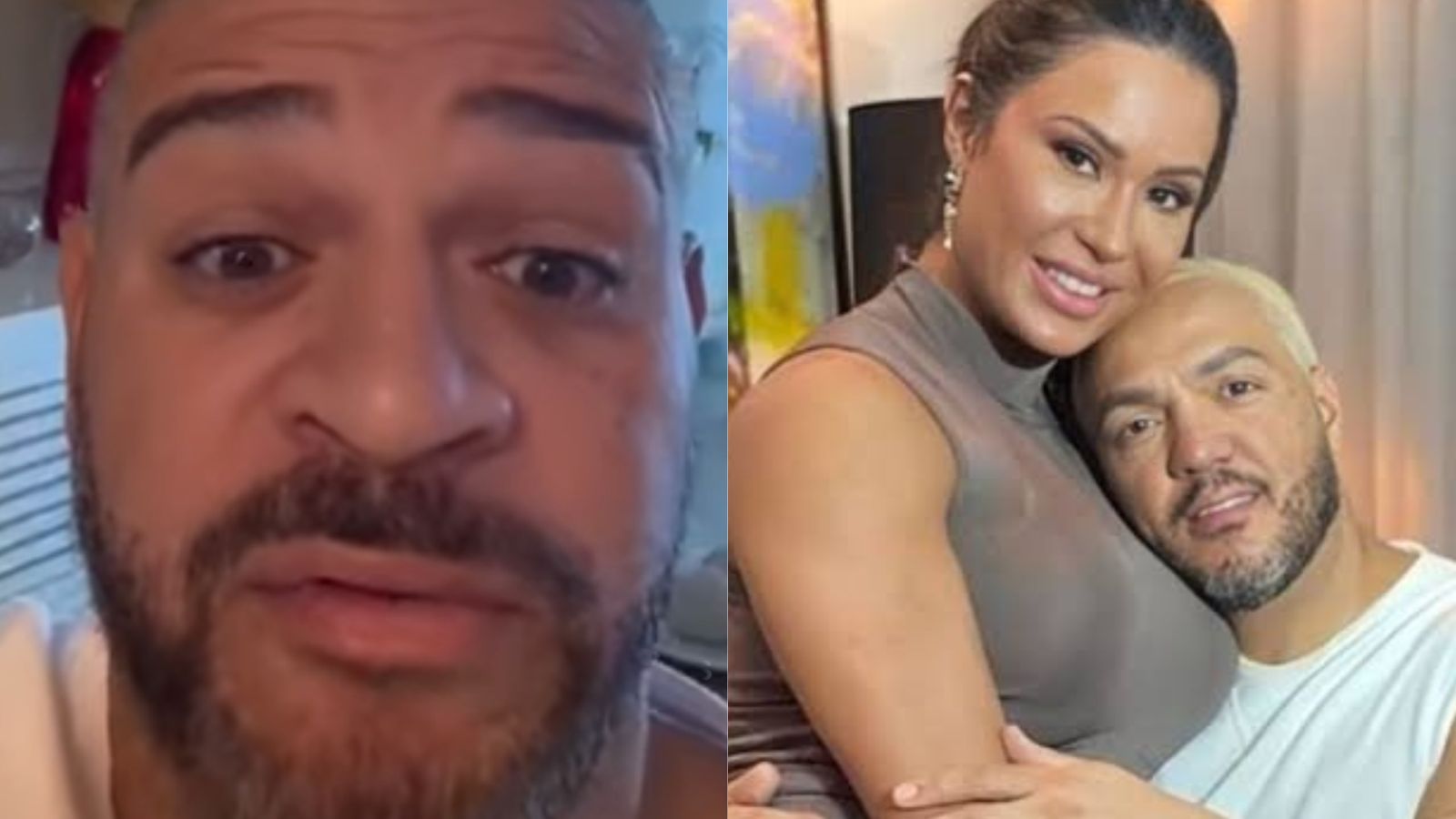 Adriano Imperador abre o jogo sobre suposto affair com Belo e Gracyanne: ‘Nunca fiz’