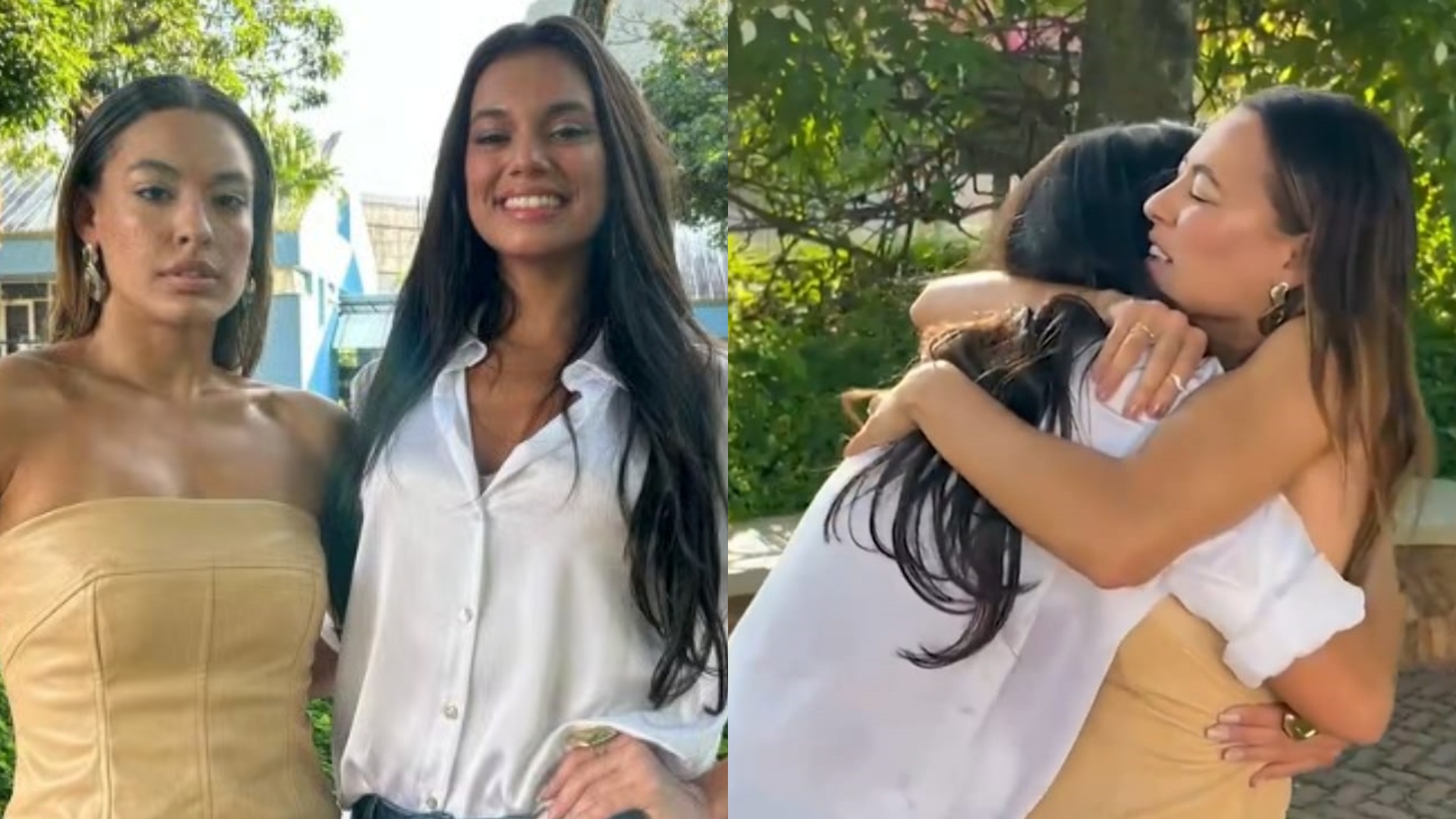 Fora do BBB 24, Alane fica eufórica ao encontrar Beatriz