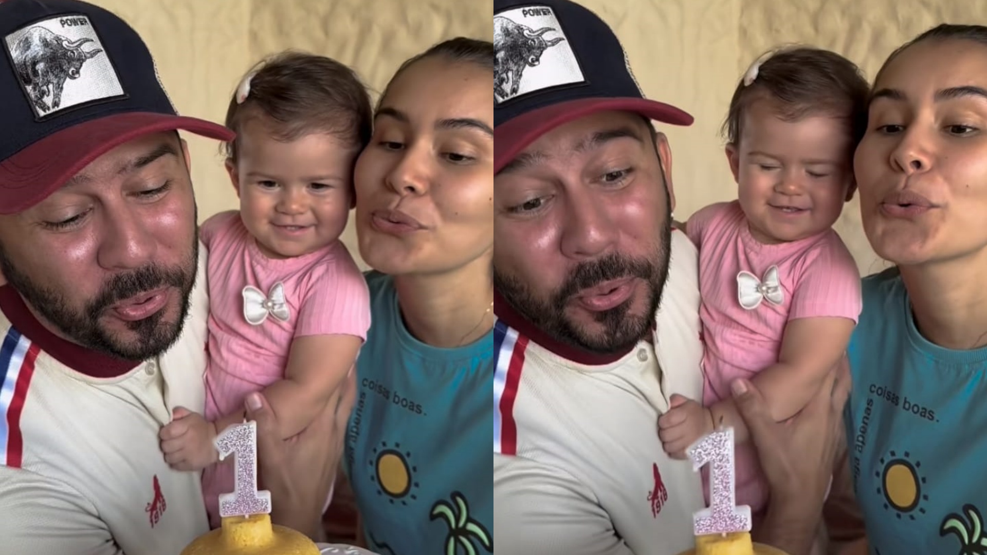 Filha de Bráulio Bessa completa 1 ano, e bolo chama atenção: “Nordestina raiz”