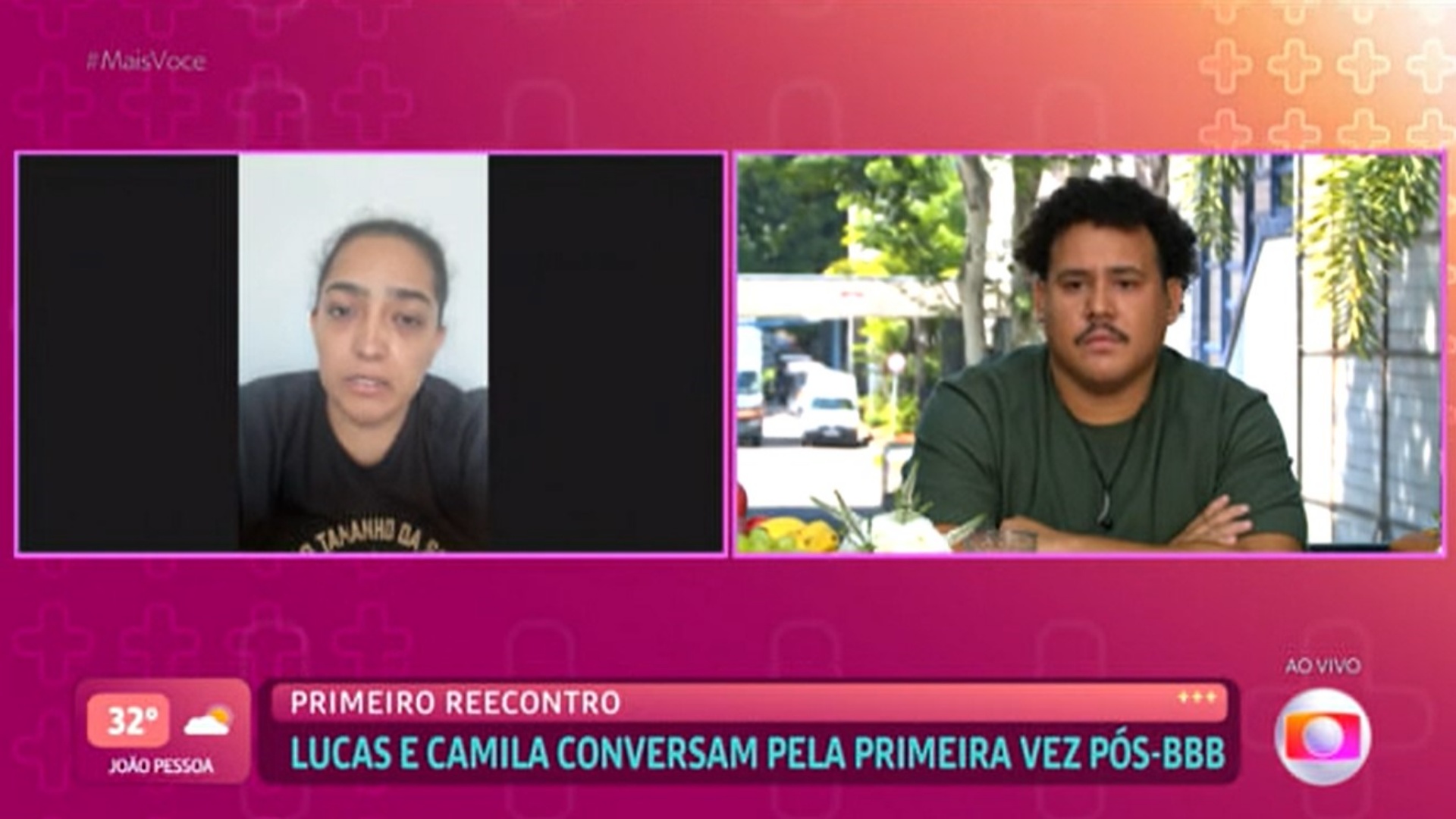 BBB 24: Camila chora ao falar com Lucas pela primeira vez: “Eu tentei”