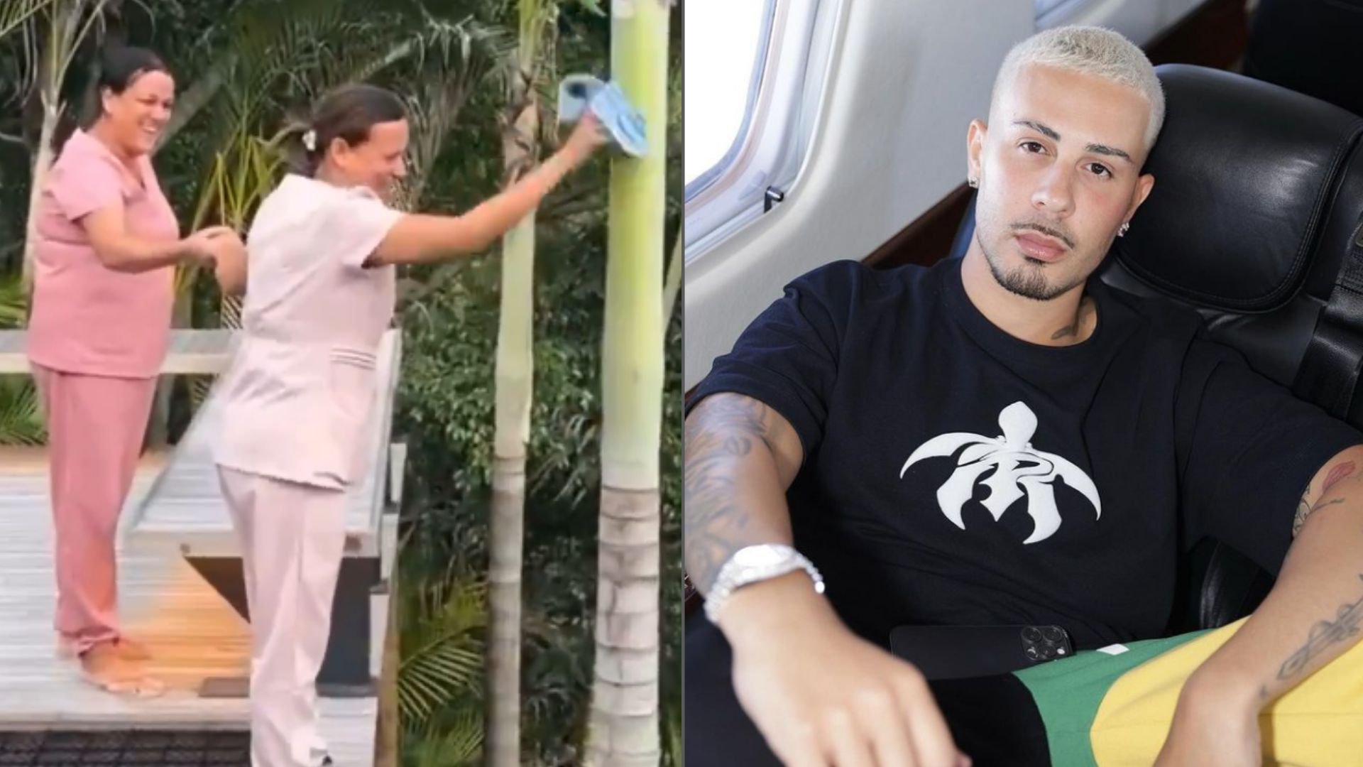 Carlinhos Maia é criticado por mostrar funcionárias limpando sem proteção