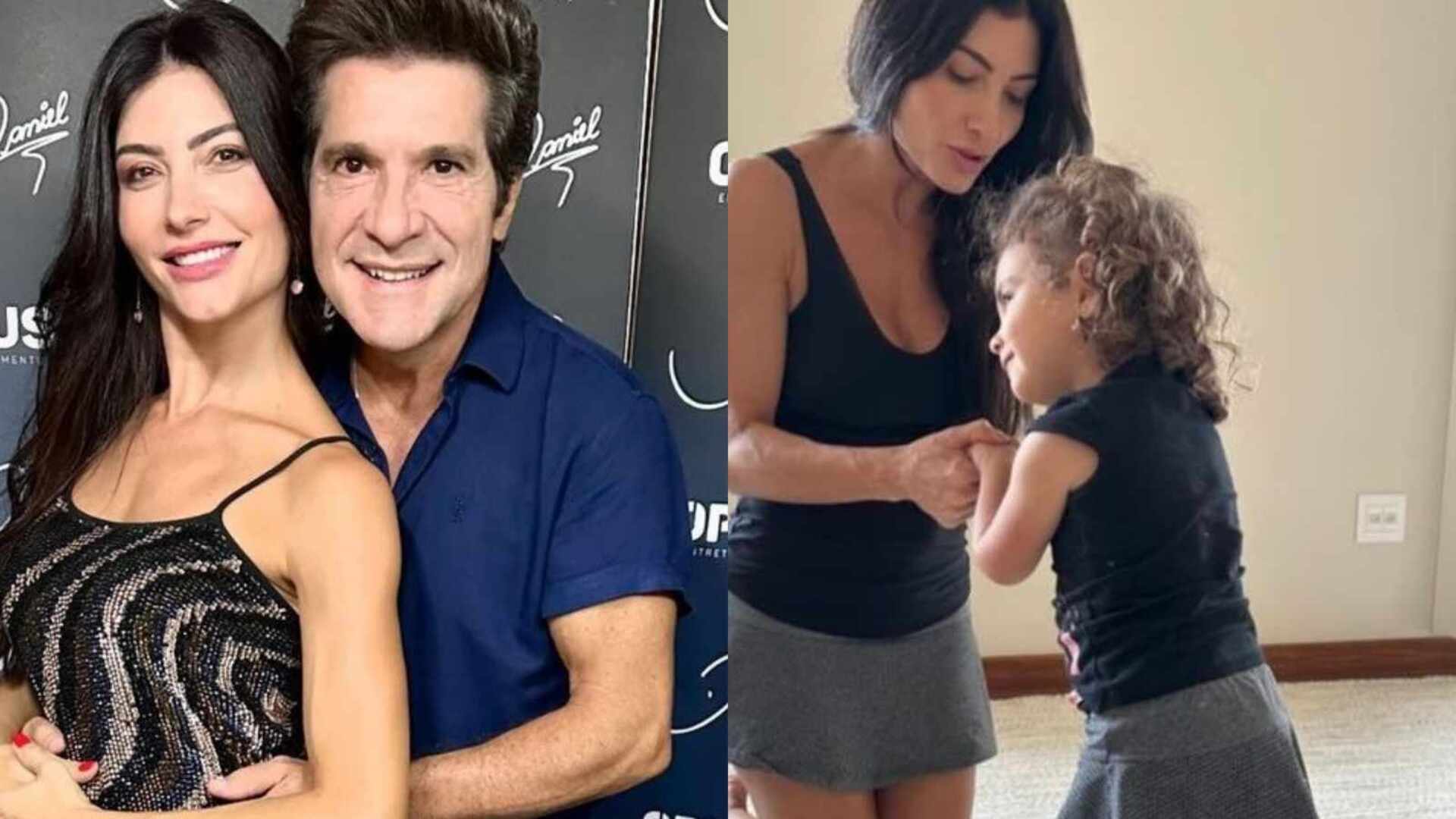 Esposa do cantor Daniel encanta ao combinar look com a filha: ‘Crescendo’