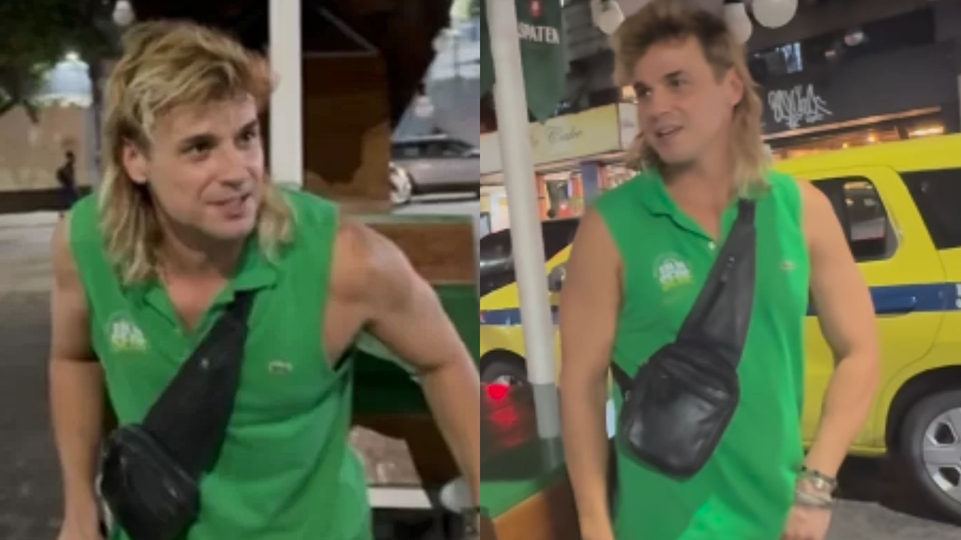 Ex-Malhação, Daniel Erthal ganha novo carrinho para trabalhar como ambulante