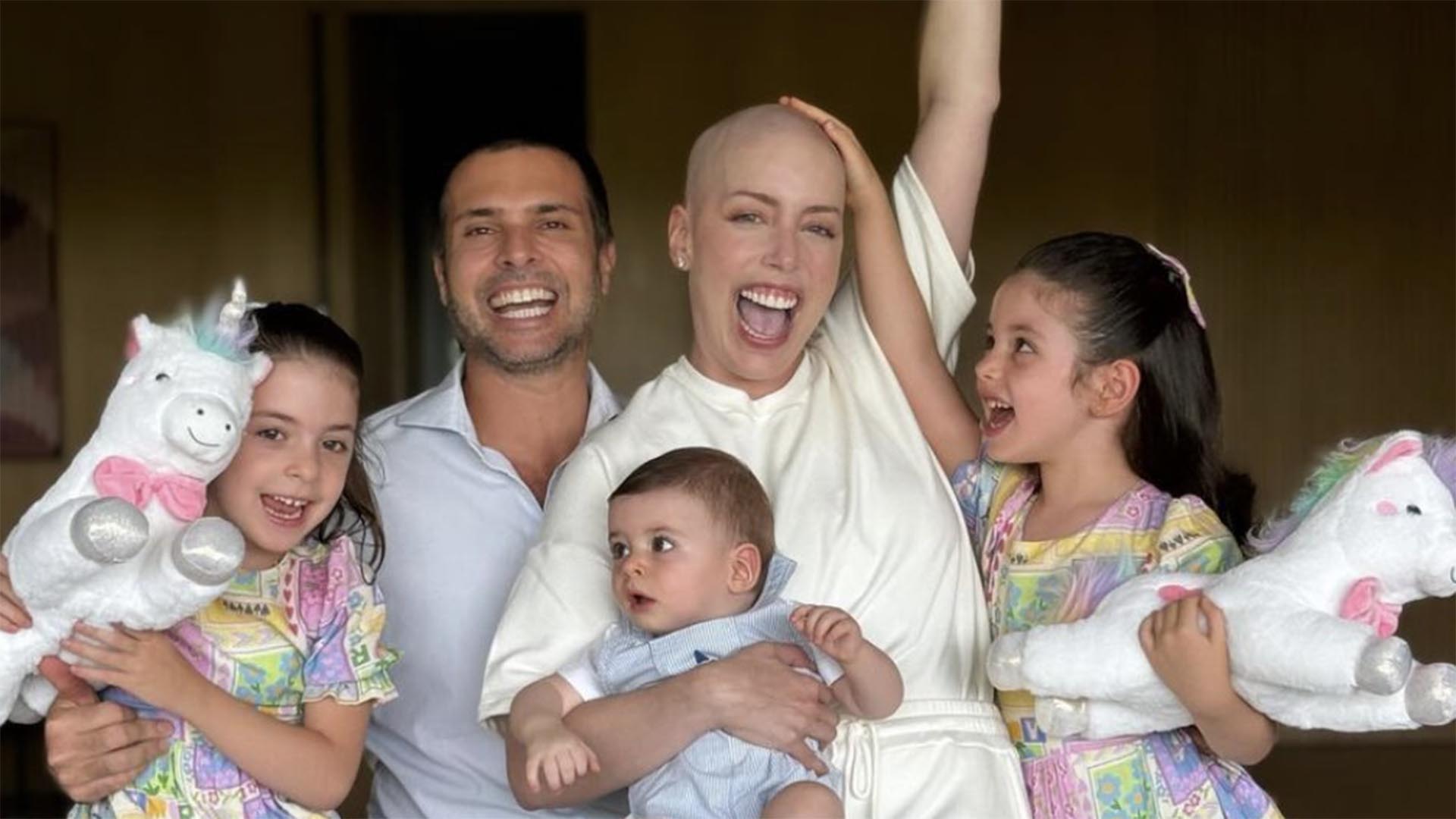 Fabiana Justus recebe alta hospitalar após transplante de medula óssea
