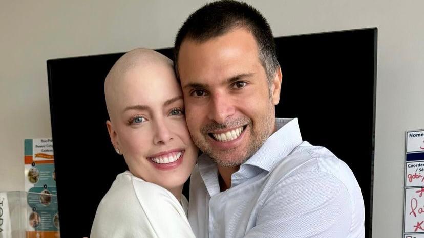 Após transplante de medula, Fabiana Justus se declara para o marido