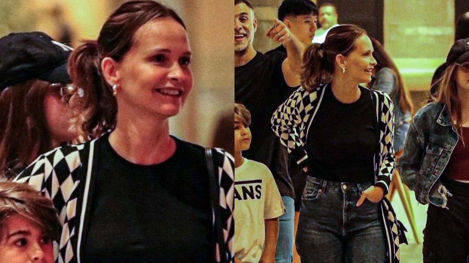 Fernanda Rodrigues chama atenção em rara aparição ao lado do marido e filhos