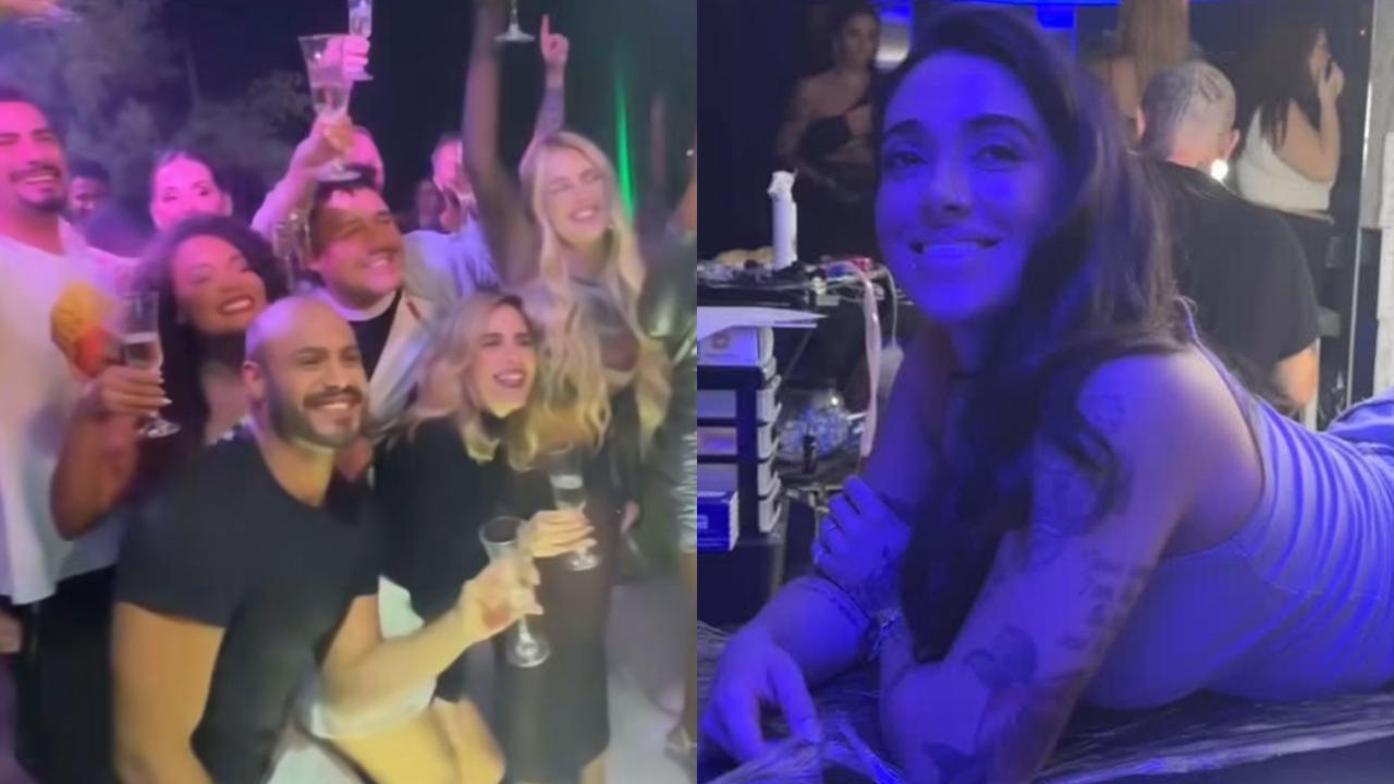 Ex-brothers fazem tatuagens em festa ‘secreta’ organizada por Yasmin Brunet