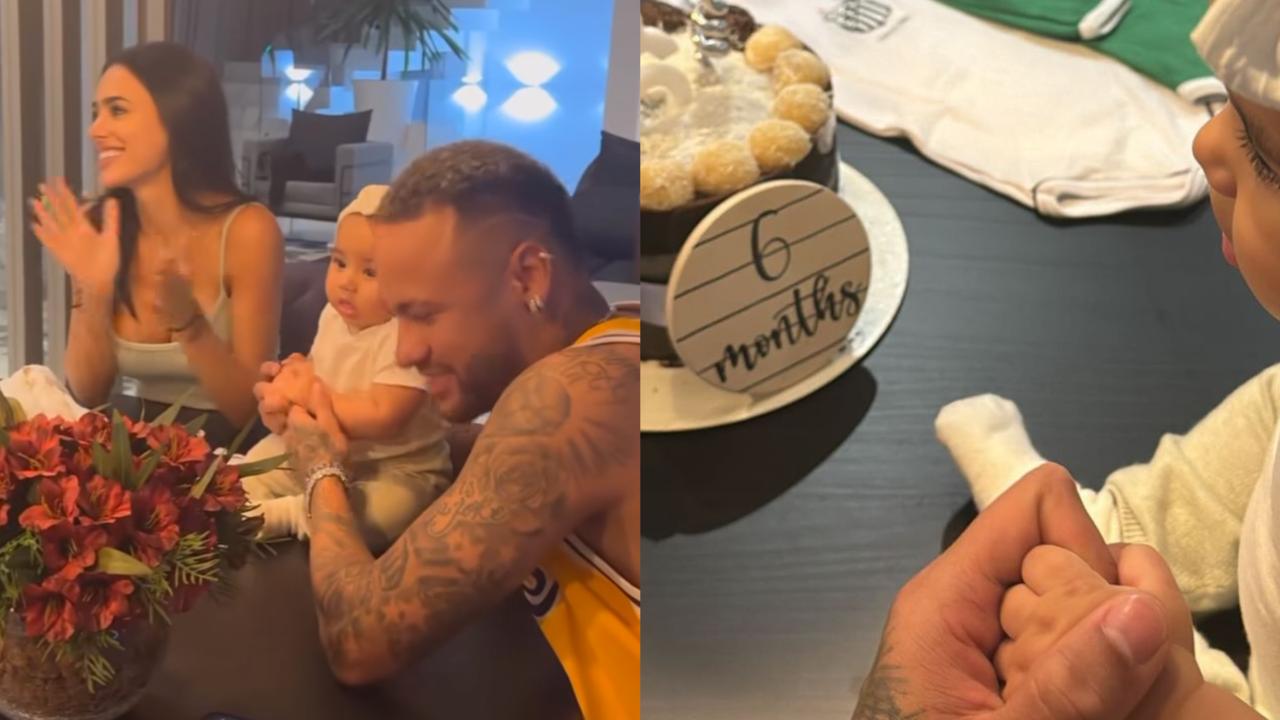 Neymar Jr impressiona ao mostrar a festinha de seis meses da filha caçula, Mavie