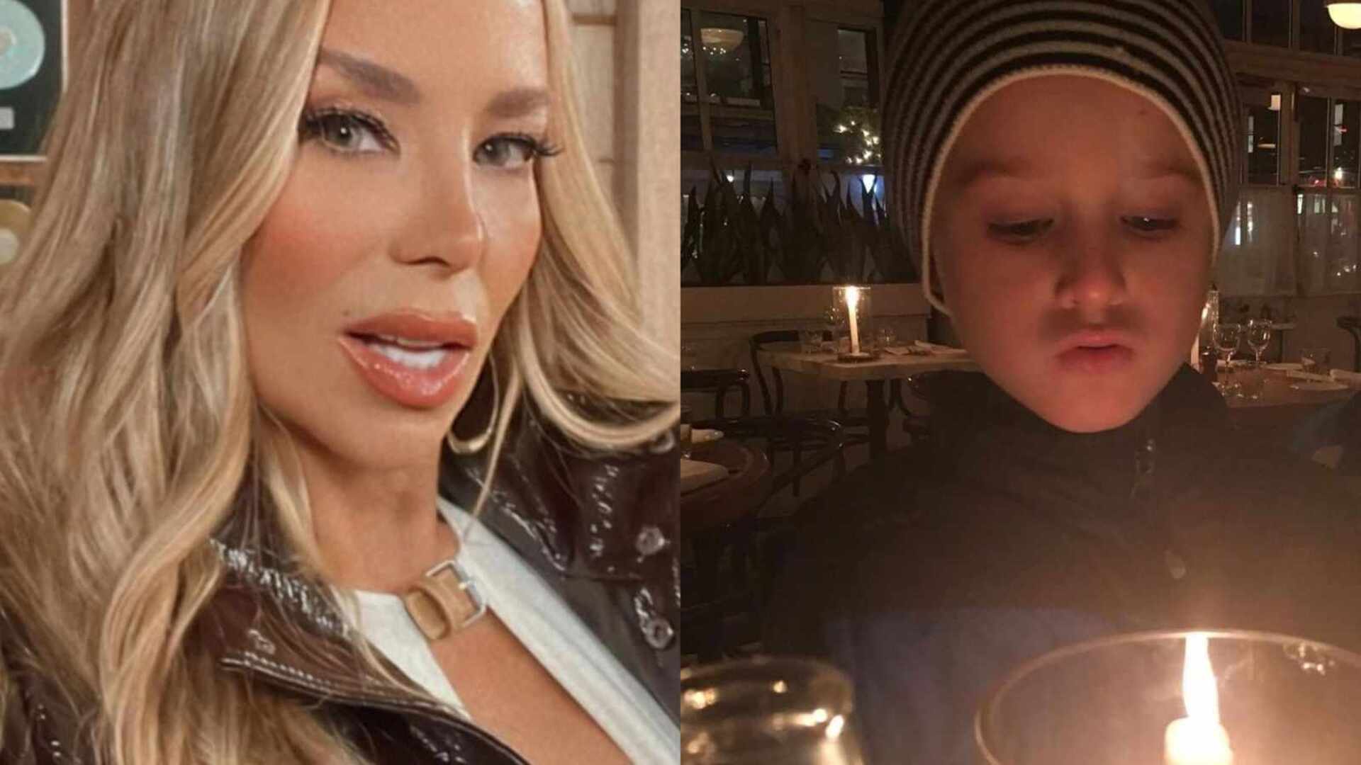 Danielle Winits mostra fotos raras do filho caçula: ‘Parece que foi ontem’