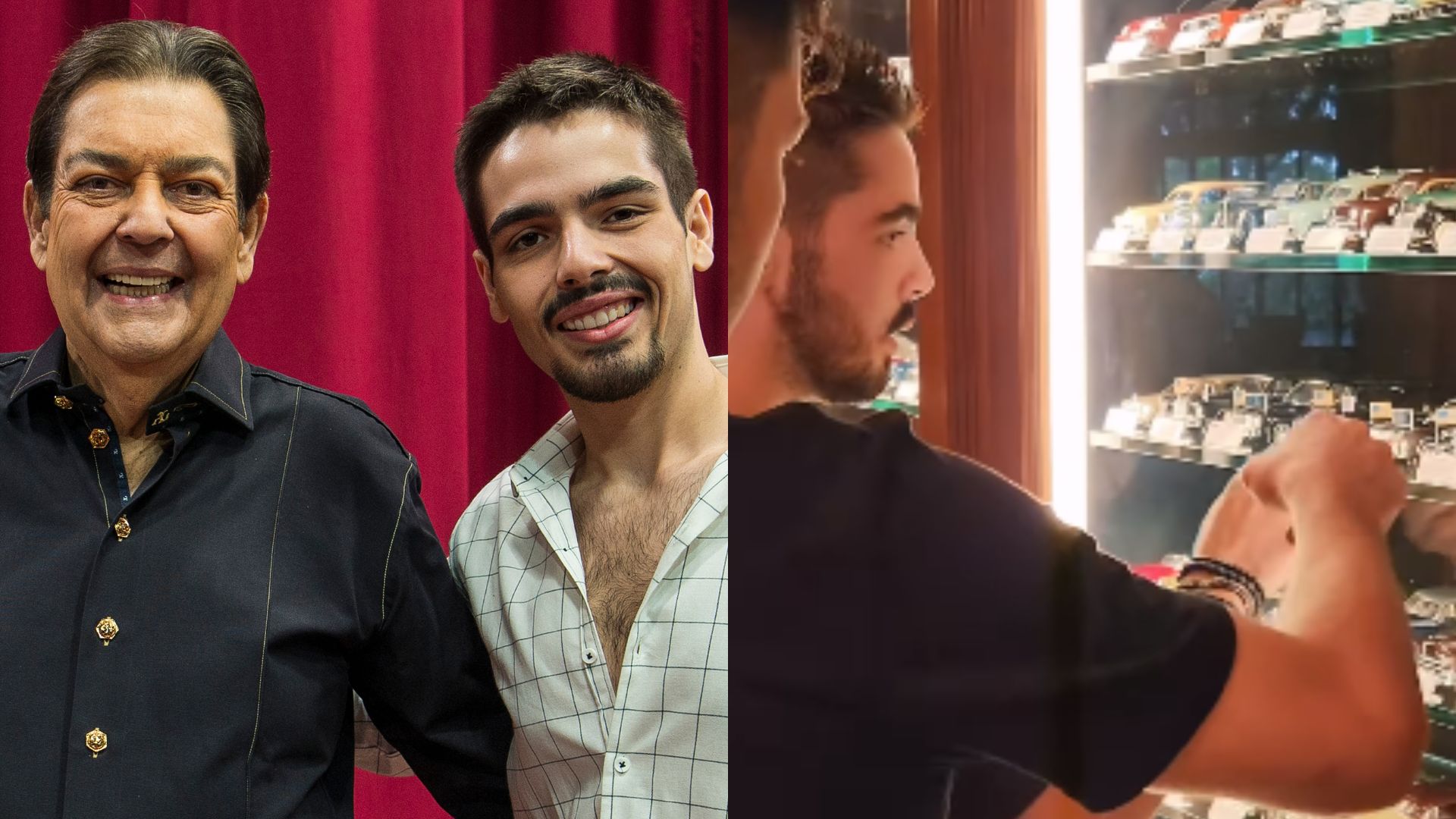 Filho de Faustão mostra coleção de carrinhos especiais do pai