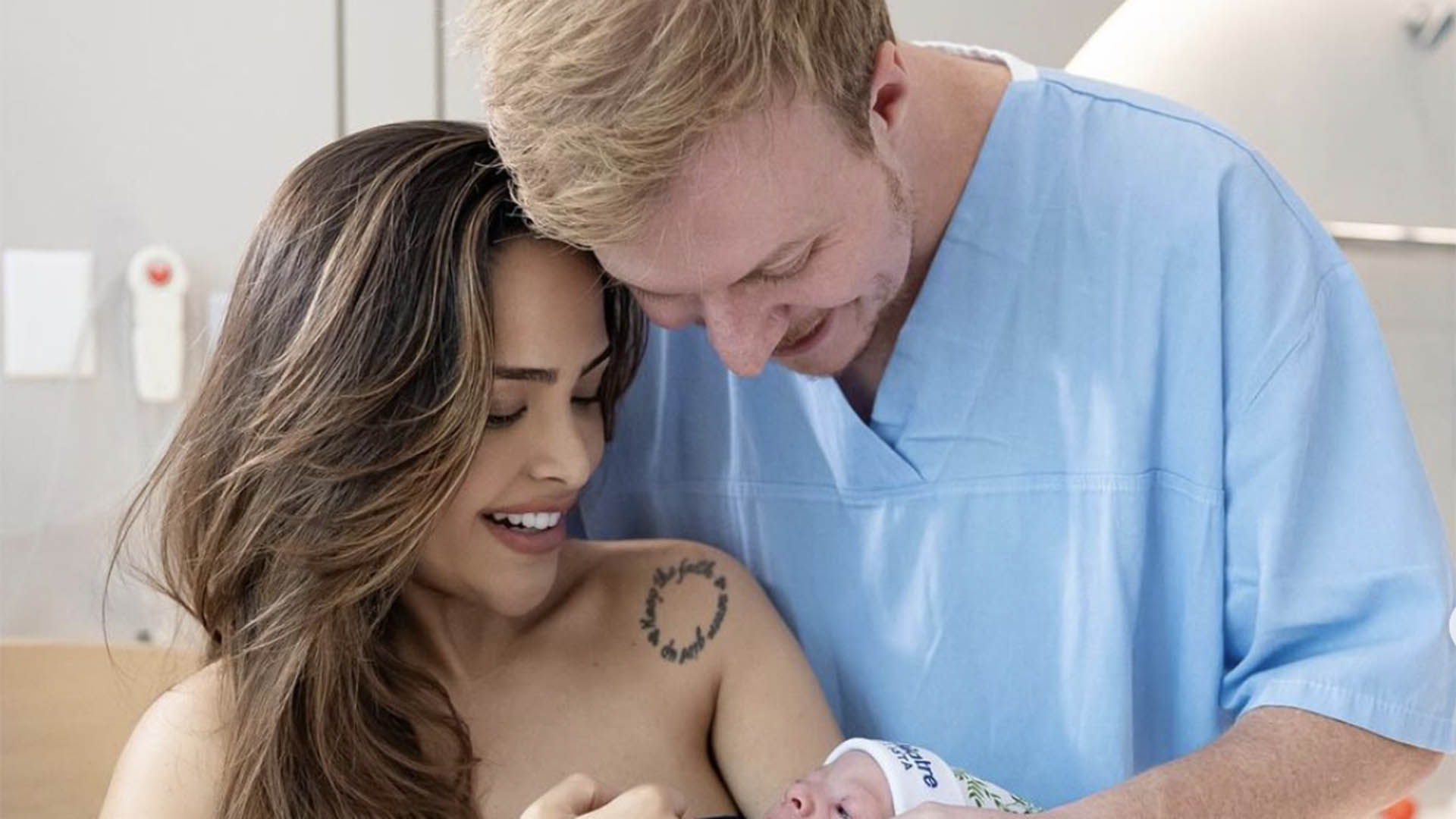 Gabi Luthai e Teo Teló apresentam o filho recém-nascido em novas fotos