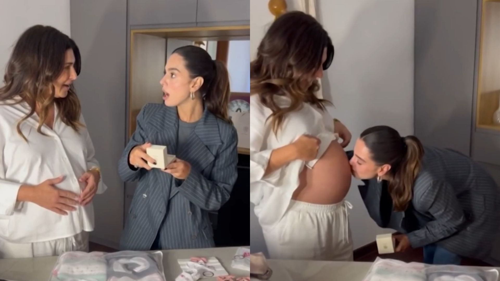 Veja a reação de Giovanna Lancellotti ao saber que será madrinha de Pilar
