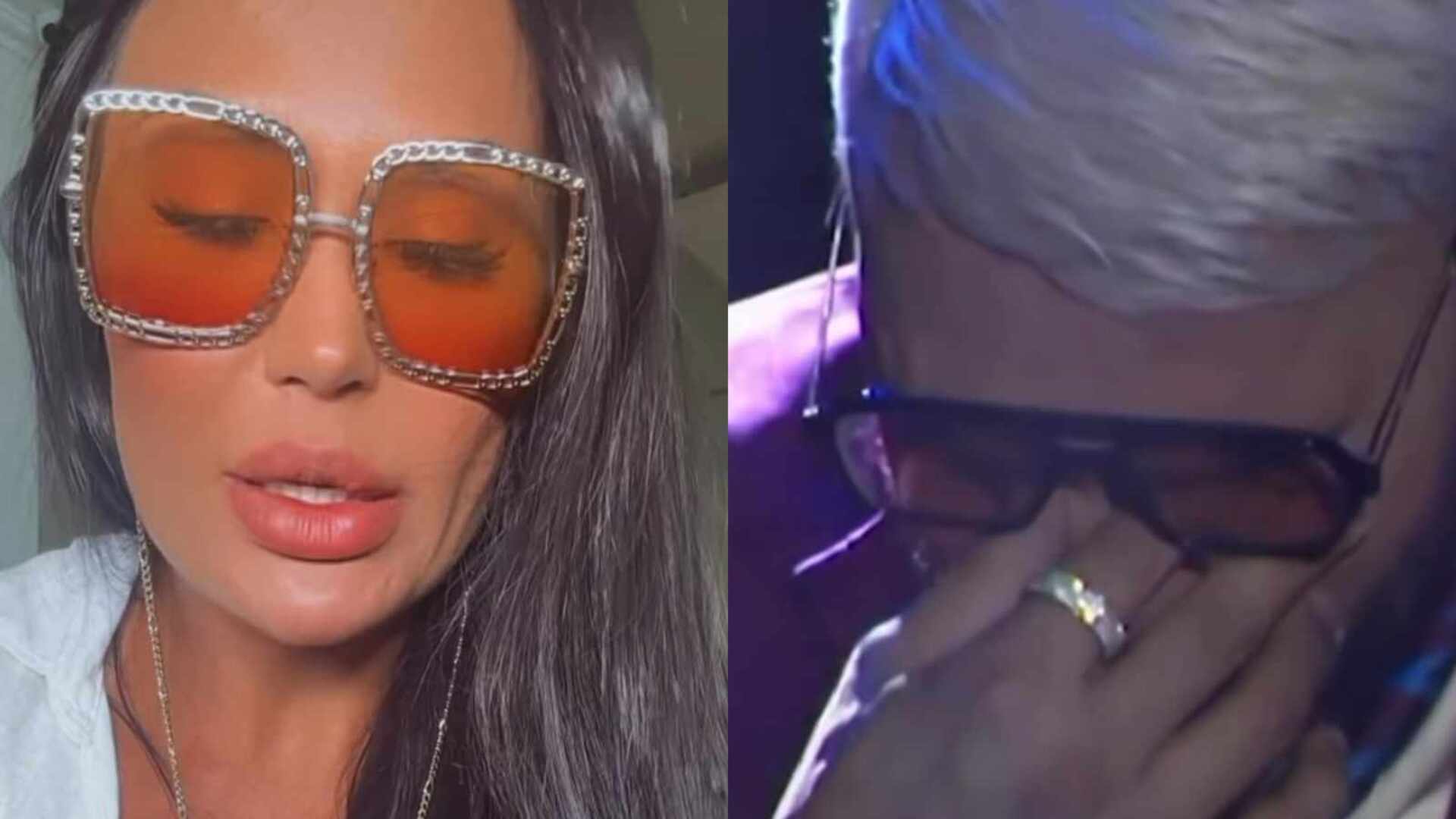 Gracyanne Barbosa tem reação inesperada ao ver Belo chorando: ‘Eu também’
