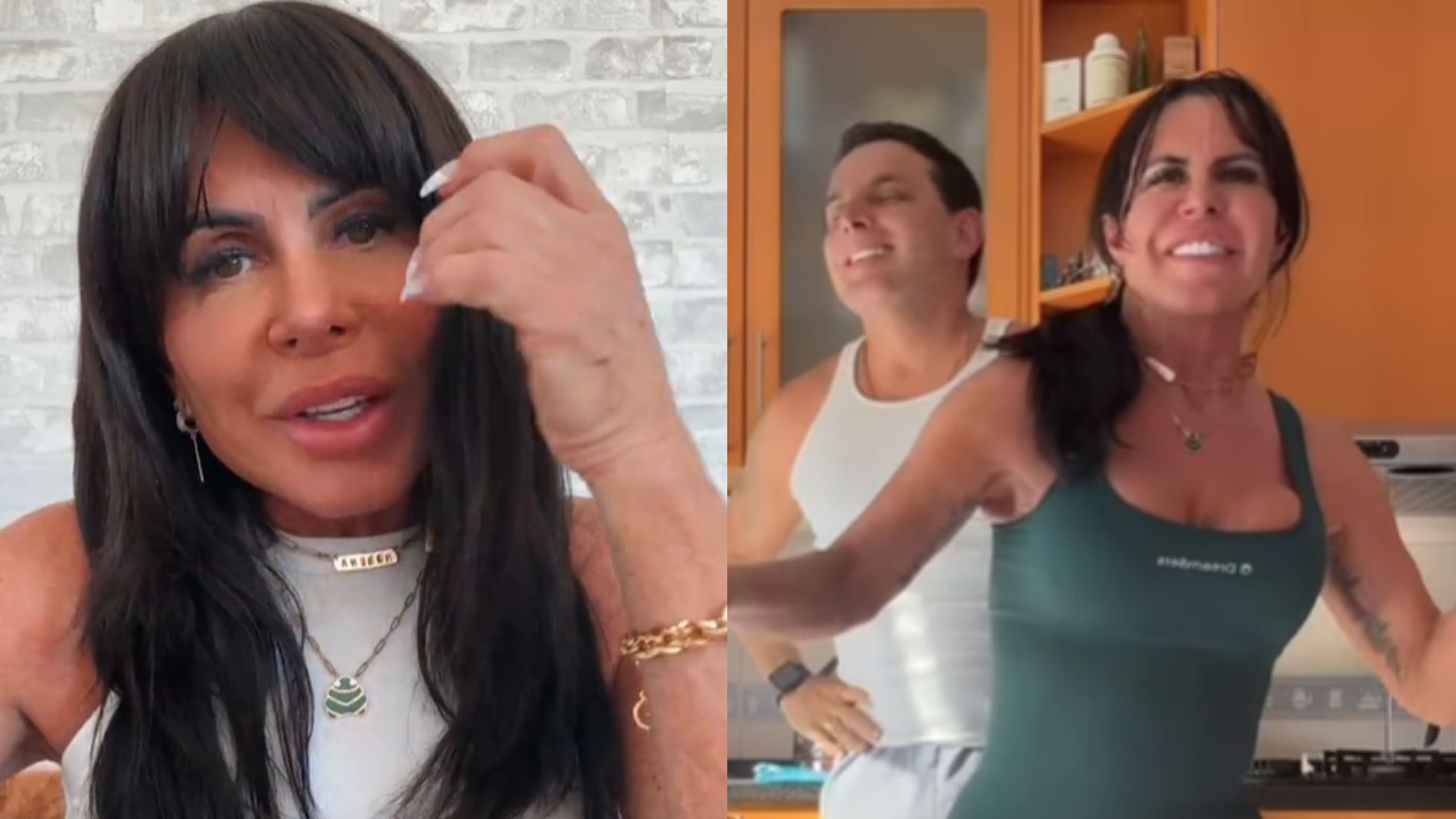 Gretchen rebate críticas após surgir dançando animada com o marido: ‘Pena’