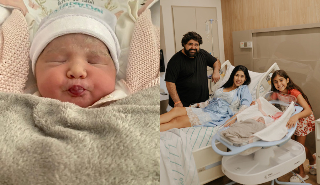 ‘Realização de um sonho’, diz esposa de Fabiano Menotti após dar à luz Izabela, segunda filha do casal