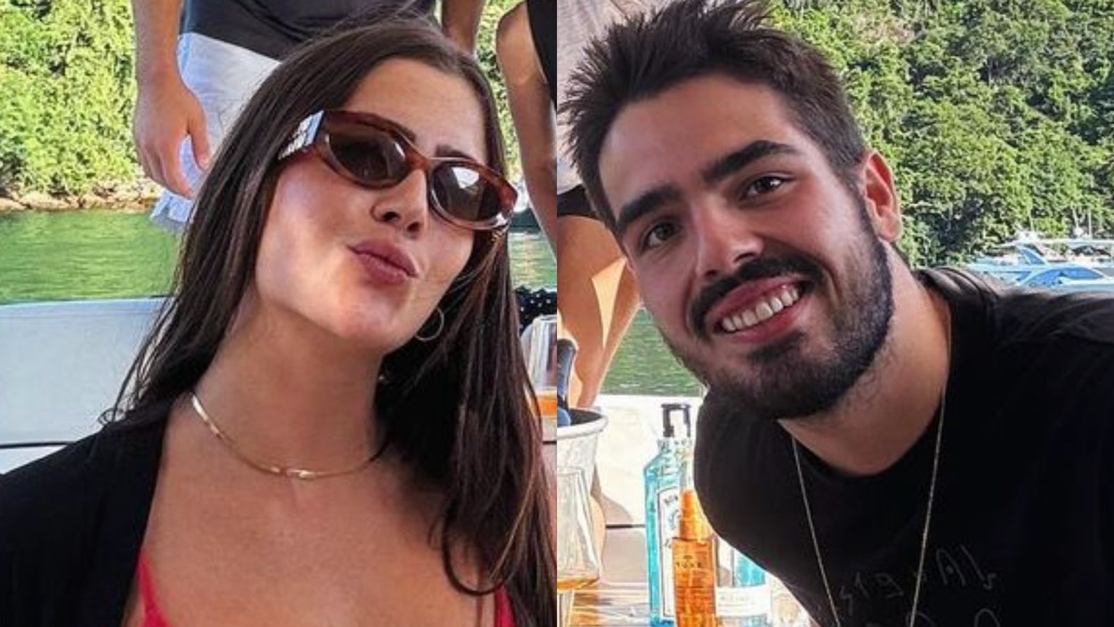 Jade Picon e João Silva aproveitam viagem ao lado de amigos em Angra dos Reis