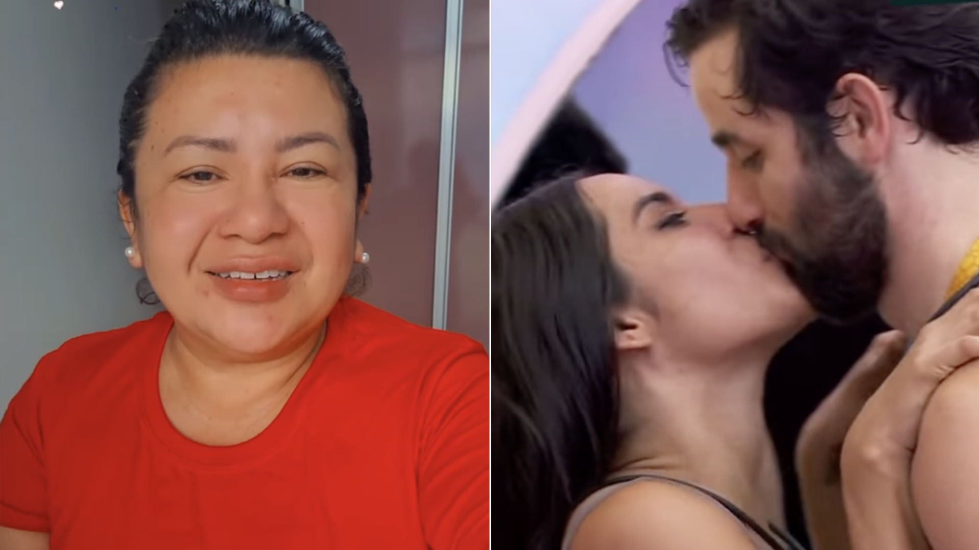 BBB 24: Mãe de Isabelle reage ao beijo da filha com Matteus